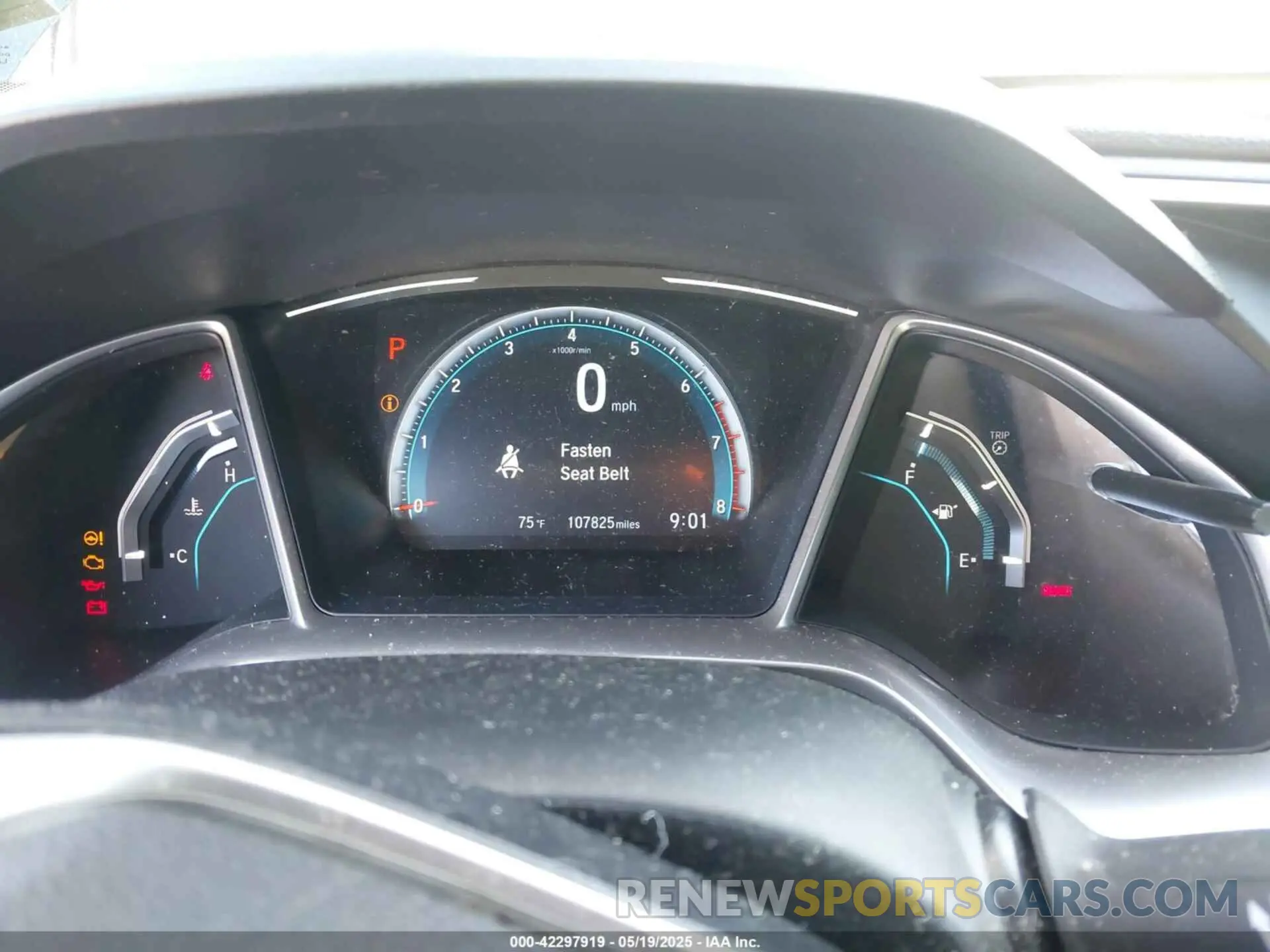 7 Photograph of a damaged car JHMFC1F30KX006740 HONDA CIVIC 2019