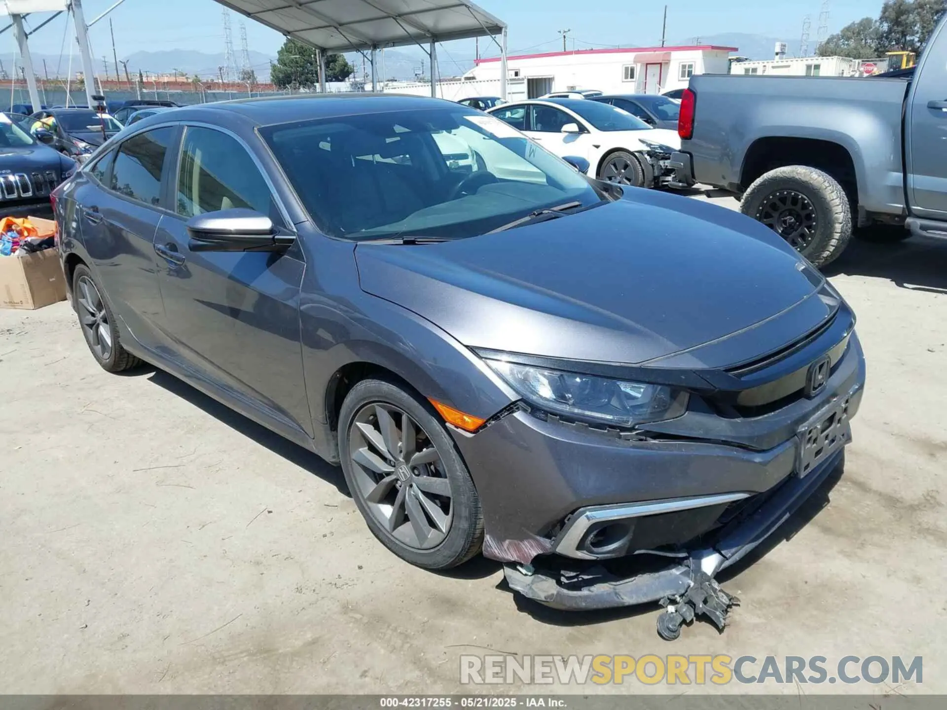 1 Photograph of a damaged car JHMFC1F30KX006897 HONDA CIVIC 2019