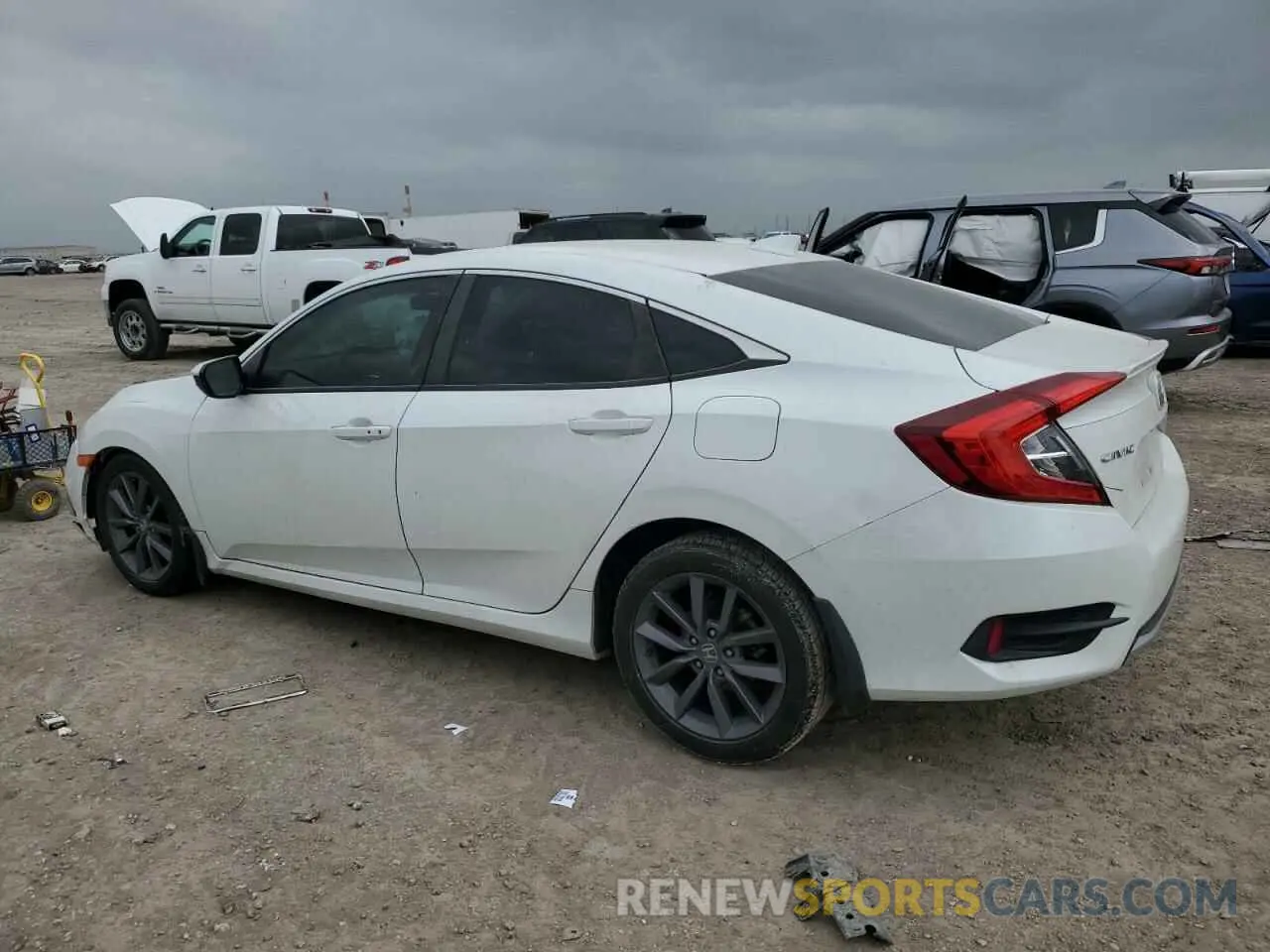 2 Photograph of a damaged car JHMFC1F30KX008519 HONDA CIVIC 2019