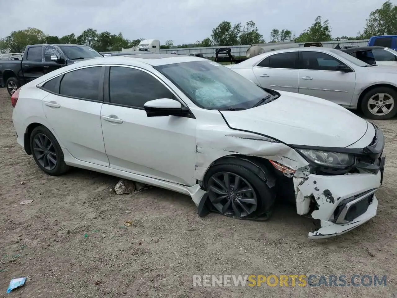 4 Photograph of a damaged car JHMFC1F30KX008519 HONDA CIVIC 2019