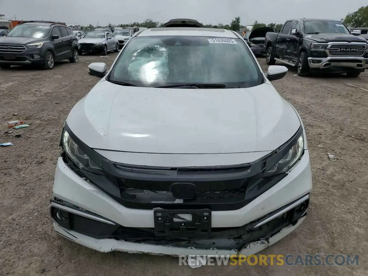 5 Photograph of a damaged car JHMFC1F30KX008519 HONDA CIVIC 2019