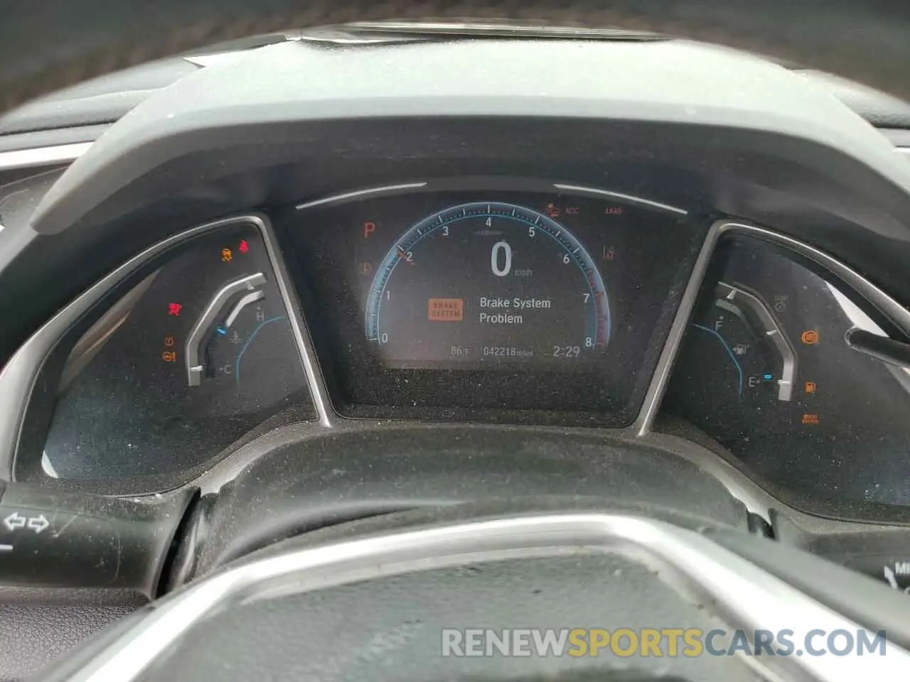 9 Photograph of a damaged car JHMFC1F30KX008519 HONDA CIVIC 2019