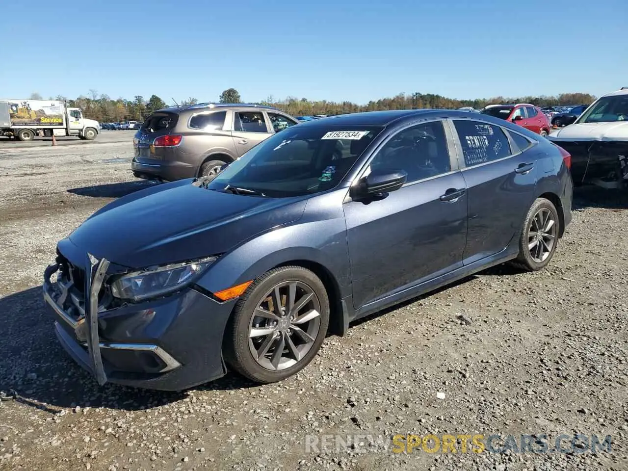 1 Photograph of a damaged car JHMFC1F31KX001921 HONDA CIVIC 2019