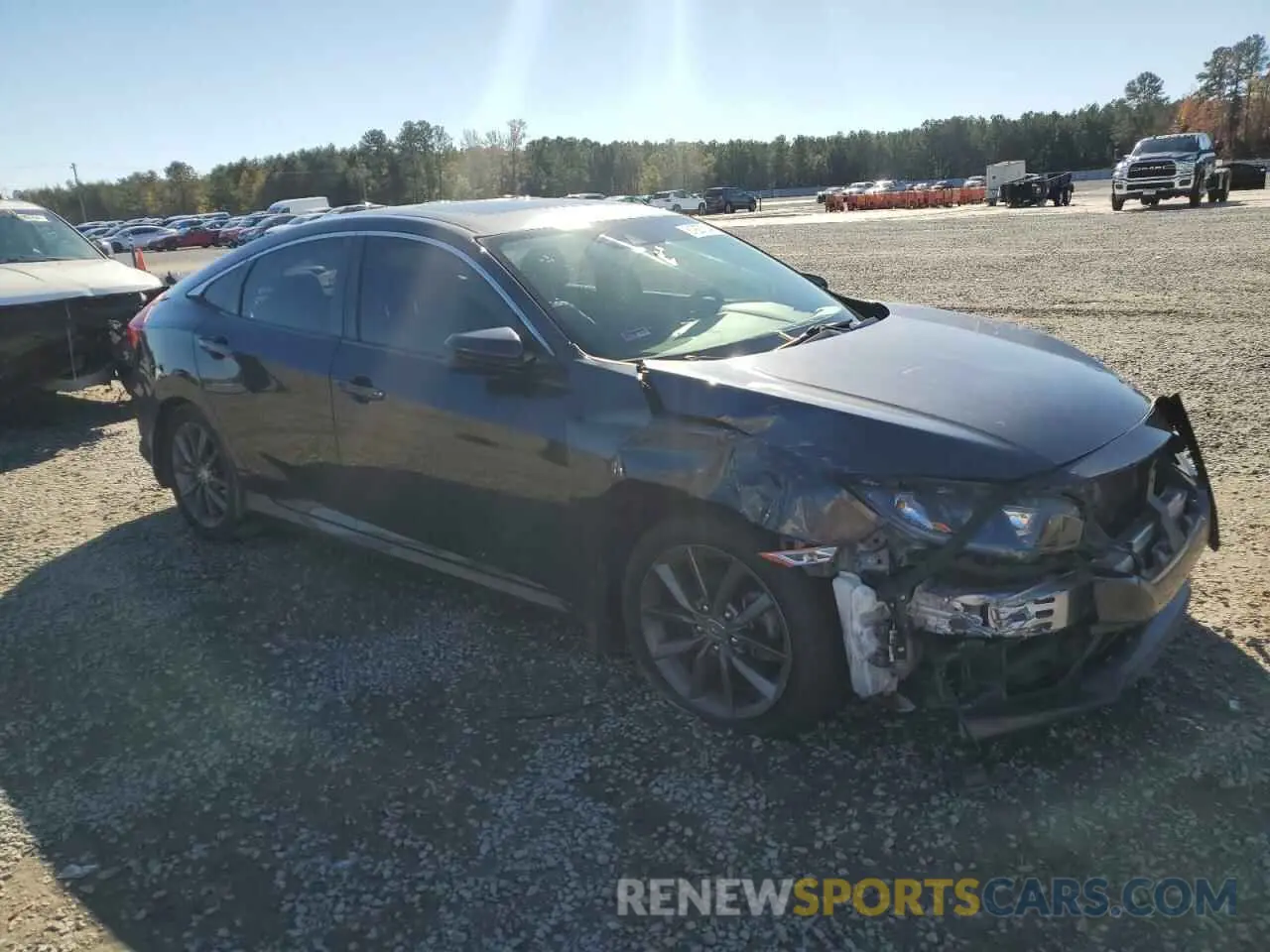 4 Photograph of a damaged car JHMFC1F31KX001921 HONDA CIVIC 2019