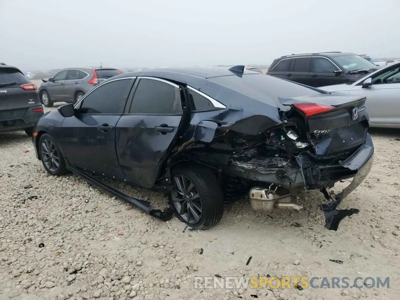 2 Photograph of a damaged car JHMFC1F31KX003734 HONDA CIVIC 2019