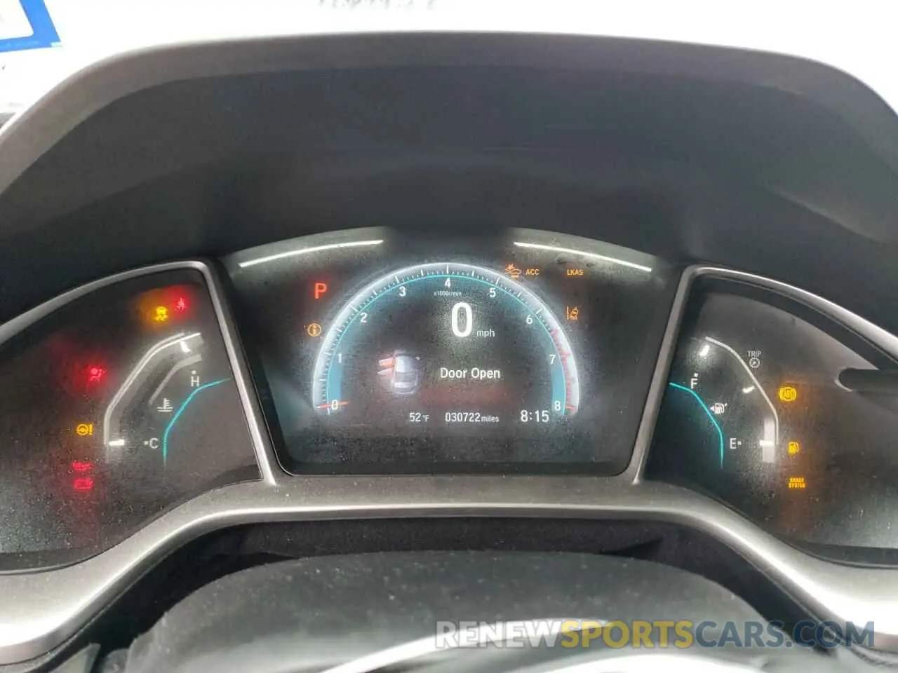 9 Photograph of a damaged car JHMFC1F31KX003734 HONDA CIVIC 2019