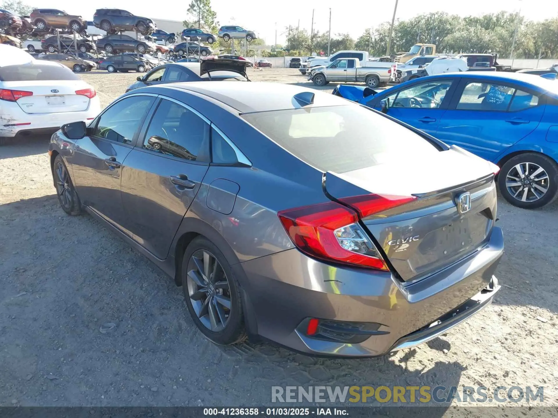 3 Photograph of a damaged car JHMFC1F31KX005497 HONDA CIVIC 2019