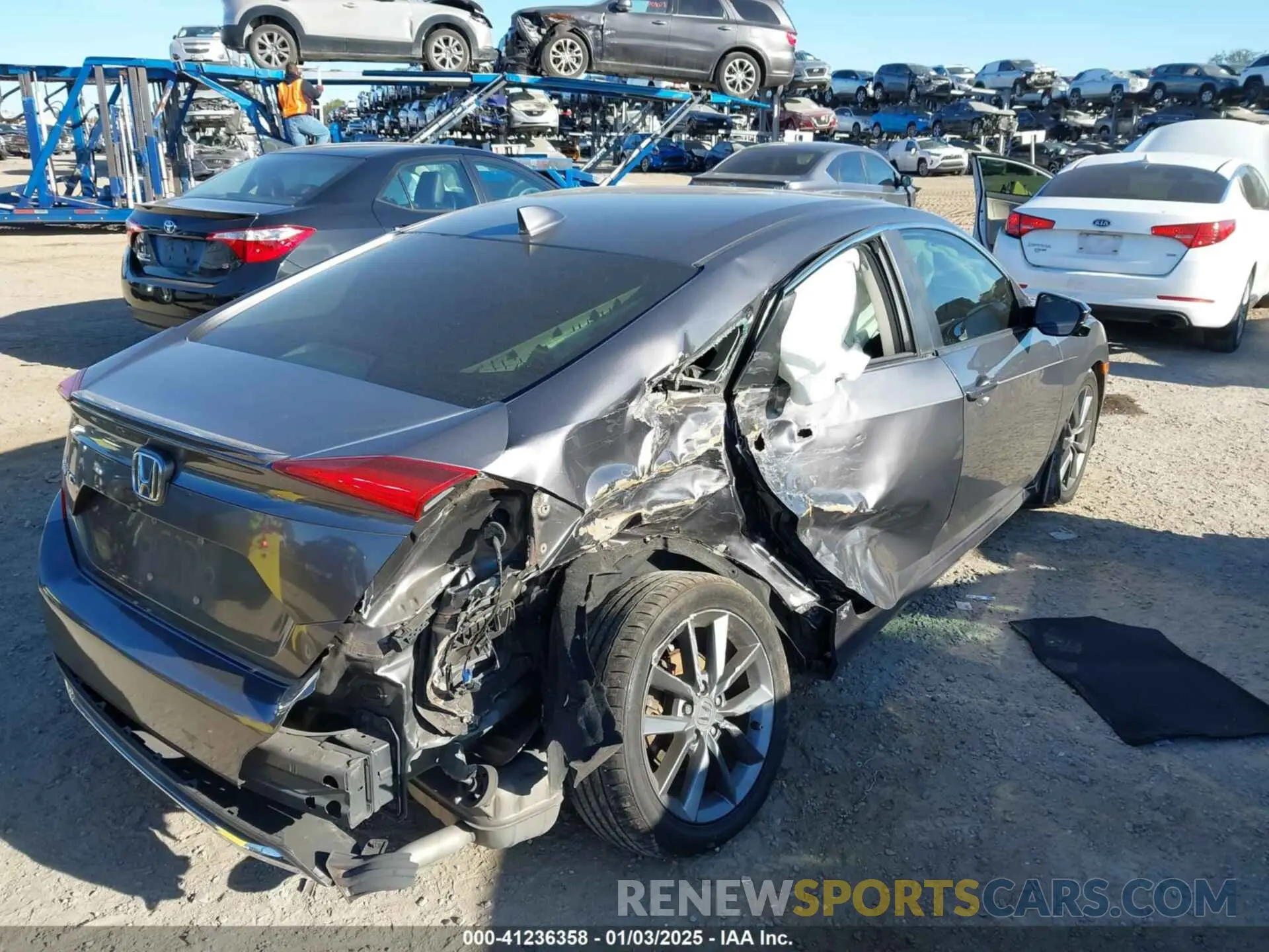 4 Photograph of a damaged car JHMFC1F31KX005497 HONDA CIVIC 2019