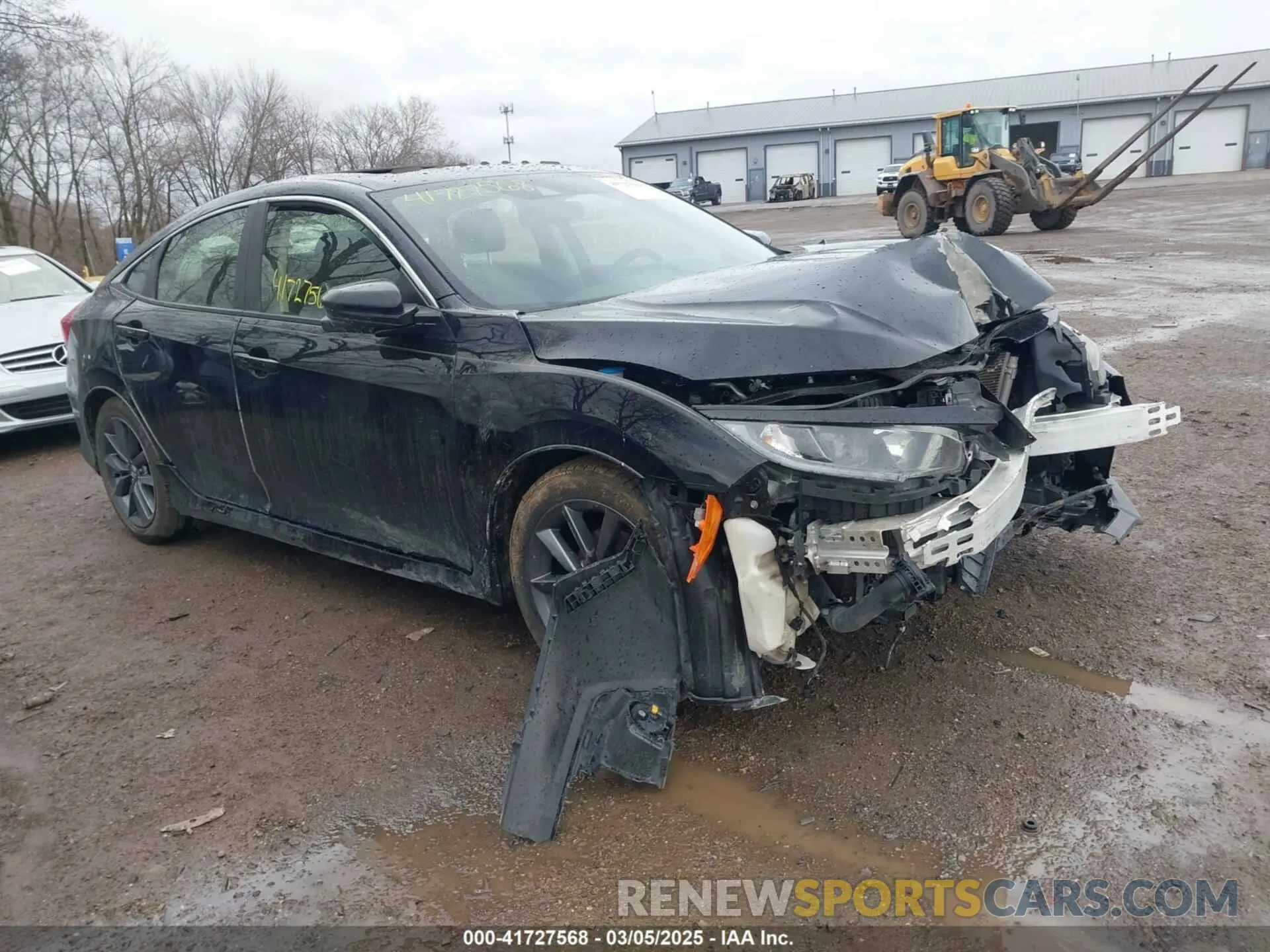 1 Photograph of a damaged car JHMFC1F32KX001734 HONDA CIVIC 2019