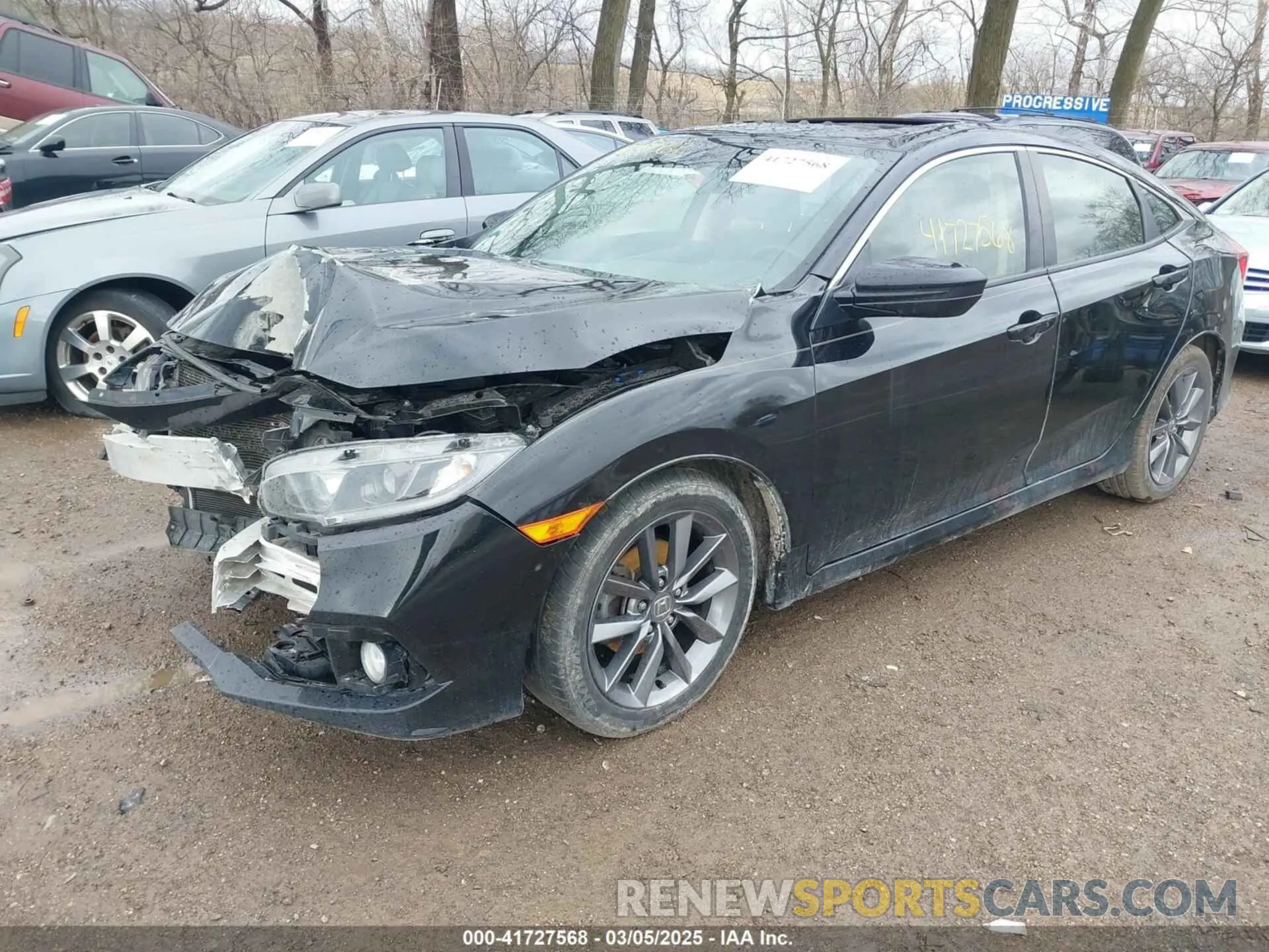 2 Photograph of a damaged car JHMFC1F32KX001734 HONDA CIVIC 2019