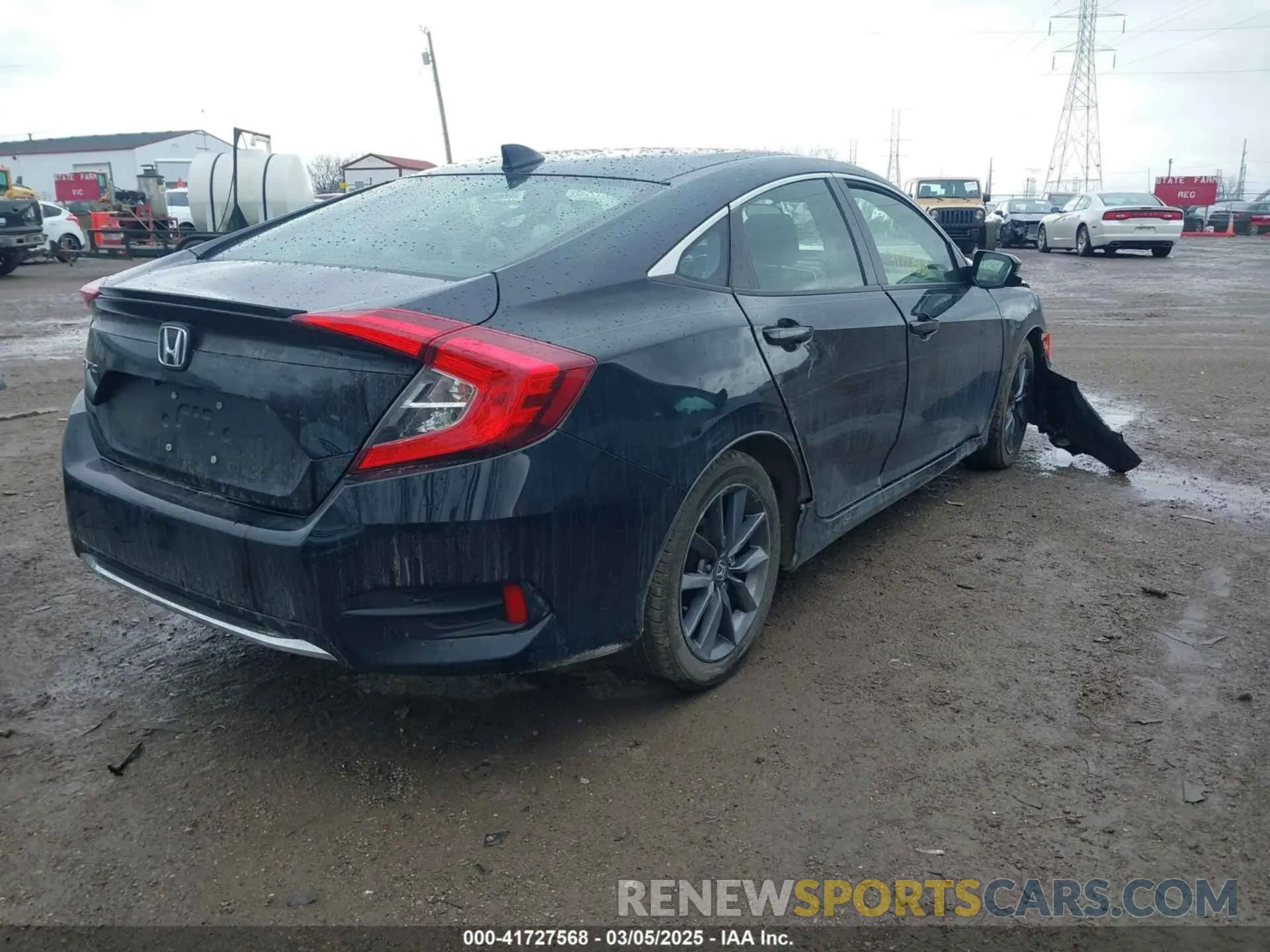 4 Photograph of a damaged car JHMFC1F32KX001734 HONDA CIVIC 2019