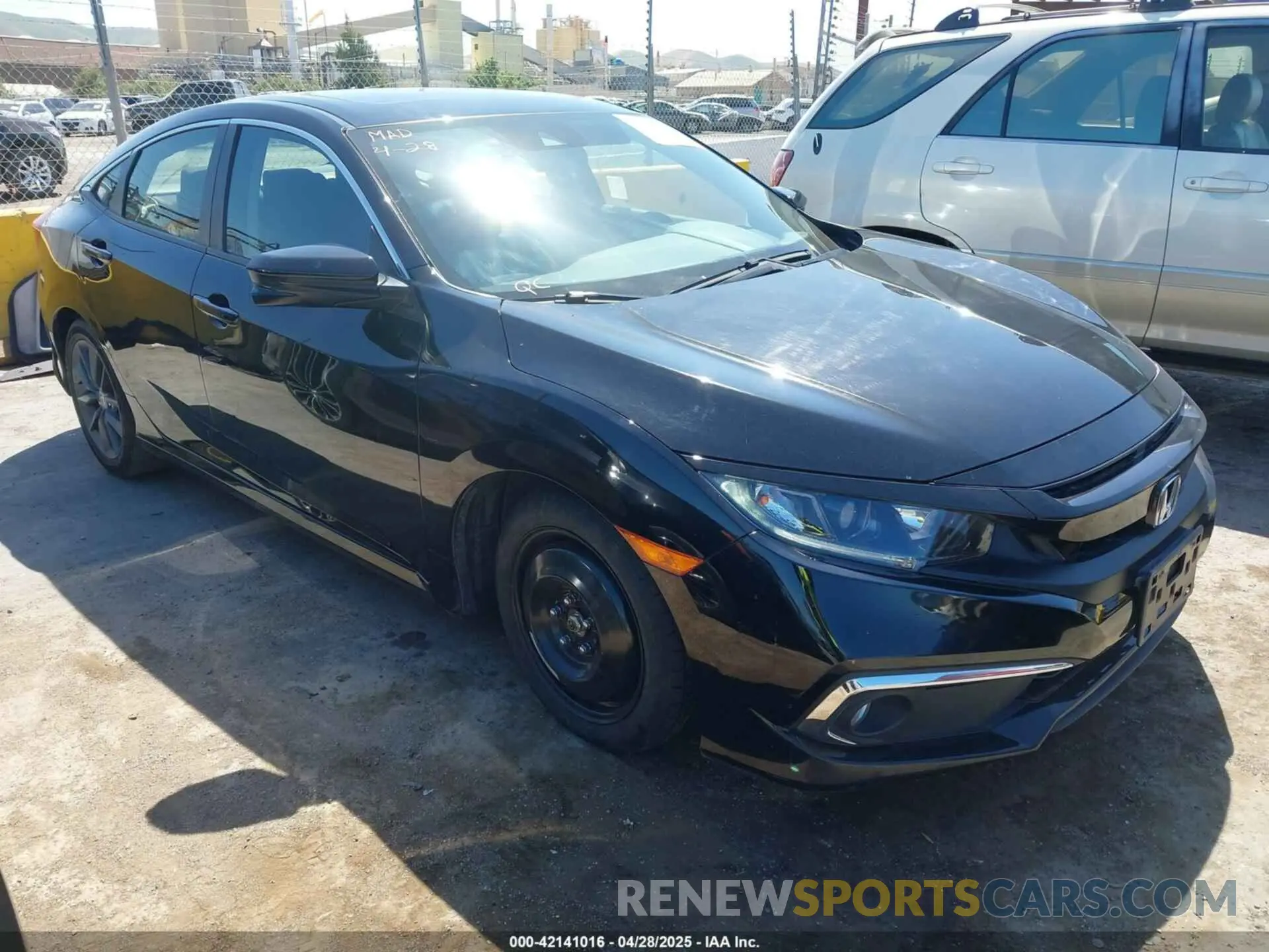 1 Photograph of a damaged car JHMFC1F32KX006092 HONDA CIVIC 2019