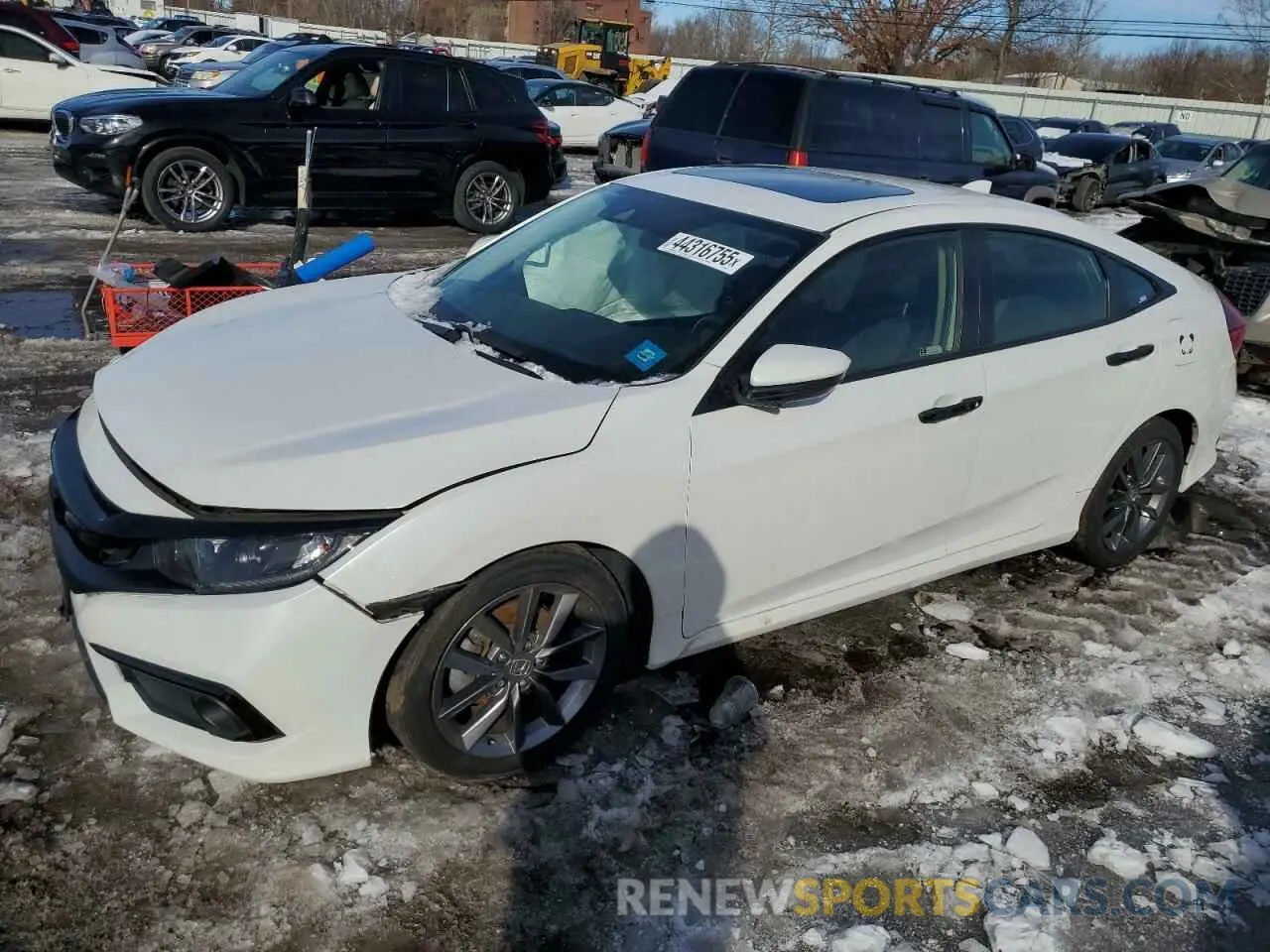 1 Photograph of a damaged car JHMFC1F34KX006451 HONDA CIVIC 2019
