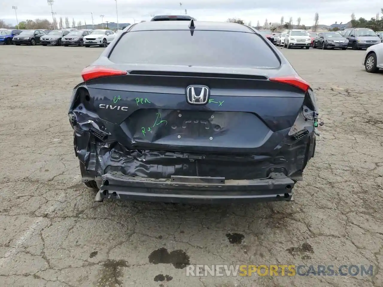 6 Photograph of a damaged car JHMFC1F34KX006708 HONDA CIVIC 2019