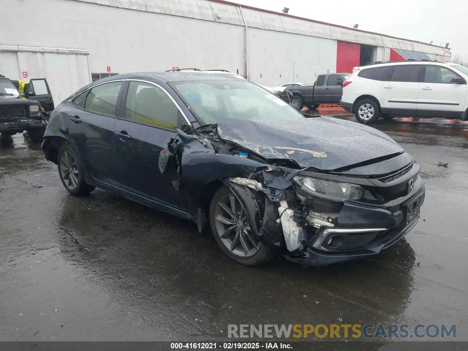 1 Photograph of a damaged car JHMFC1F34KX009754 HONDA CIVIC 2019