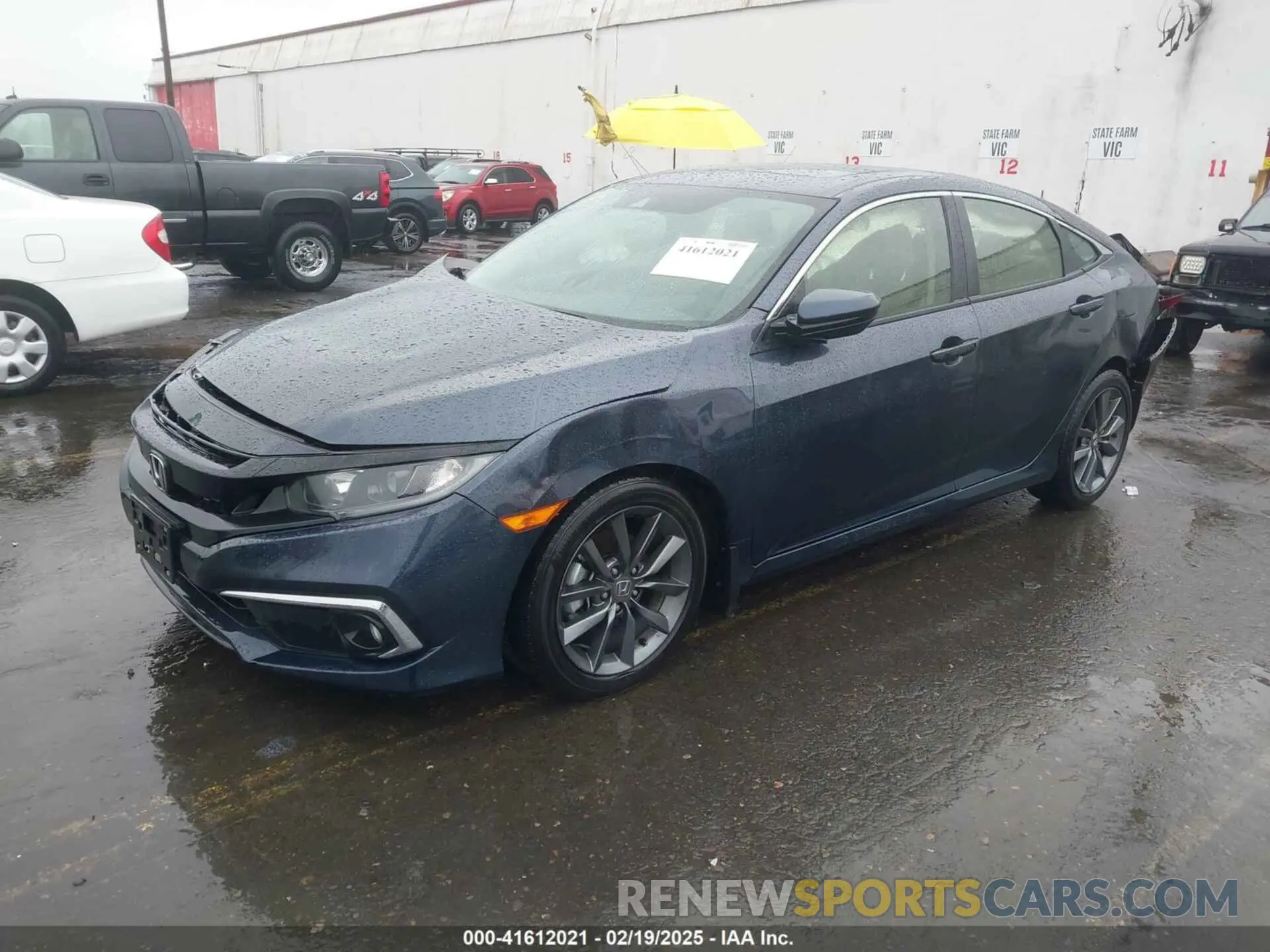 2 Photograph of a damaged car JHMFC1F34KX009754 HONDA CIVIC 2019