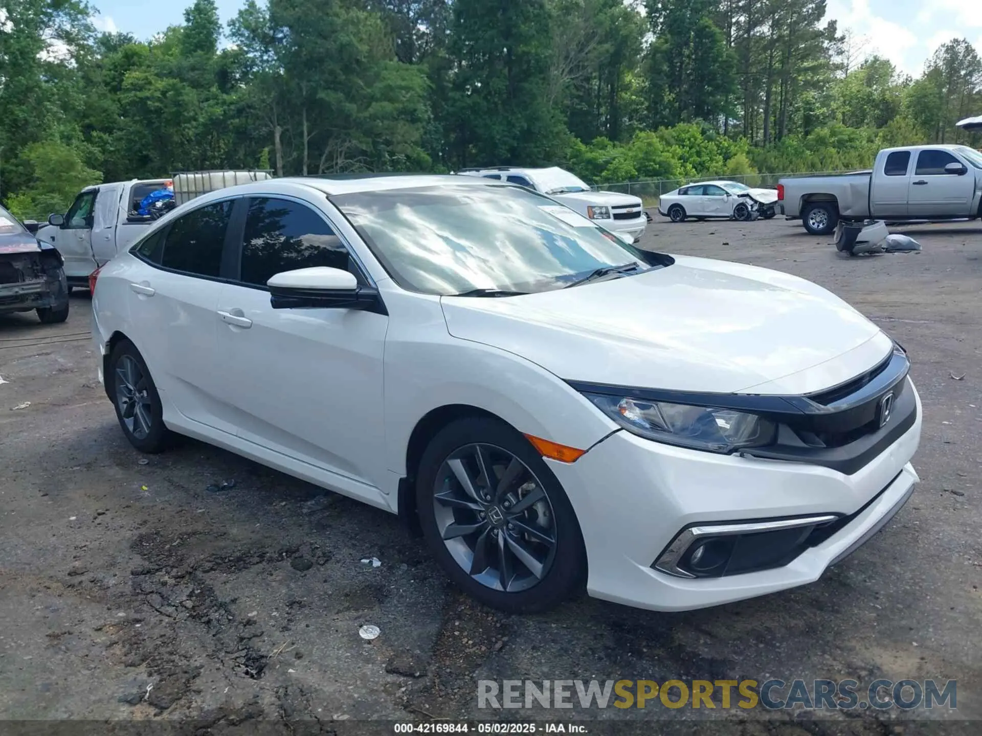 1 Photograph of a damaged car JHMFC1F36KX004037 HONDA CIVIC 2019