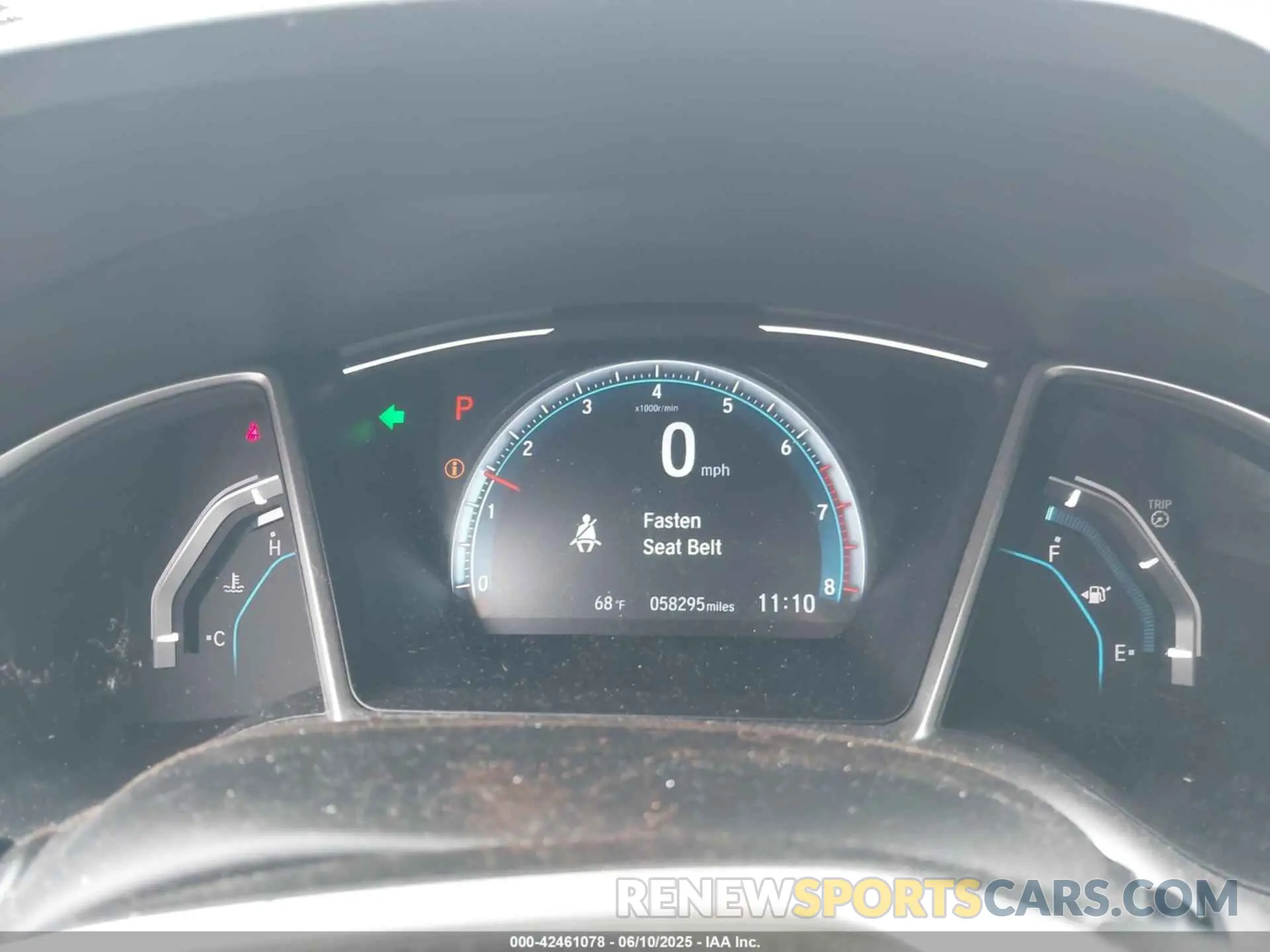 7 Photograph of a damaged car JHMFC1F36KX006340 HONDA CIVIC 2019