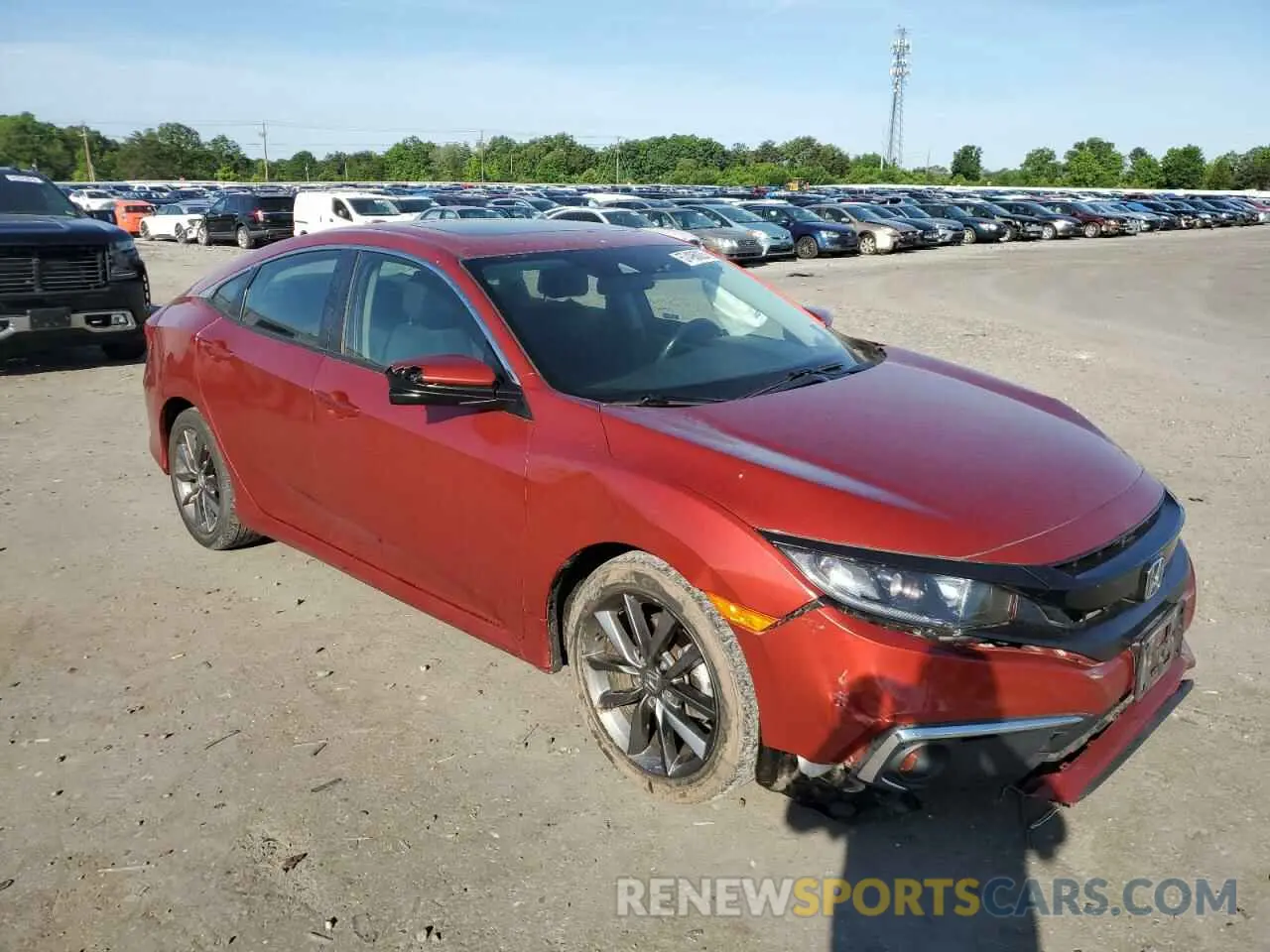 4 Photograph of a damaged car JHMFC1F36KX013336 HONDA CIVIC 2019