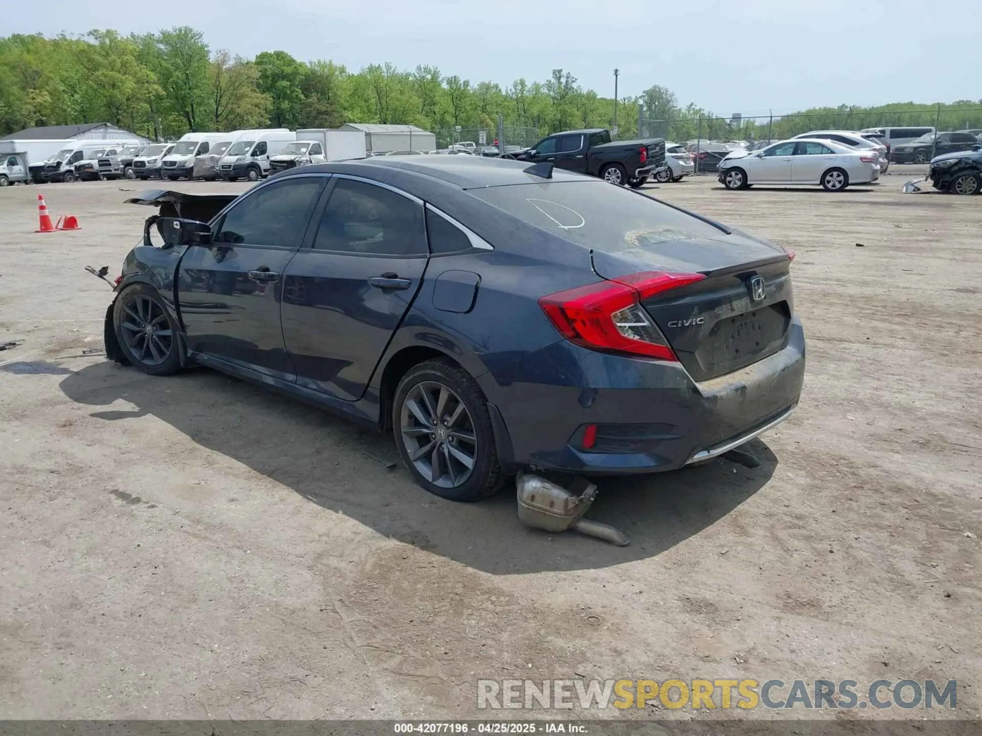 3 Photograph of a damaged car JHMFC1F37KX008758 HONDA CIVIC 2019