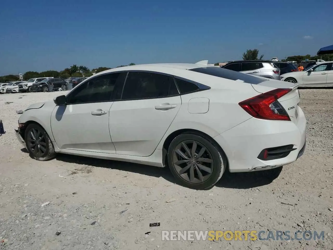 2 Photograph of a damaged car JHMFC1F37KX012051 HONDA CIVIC 2019