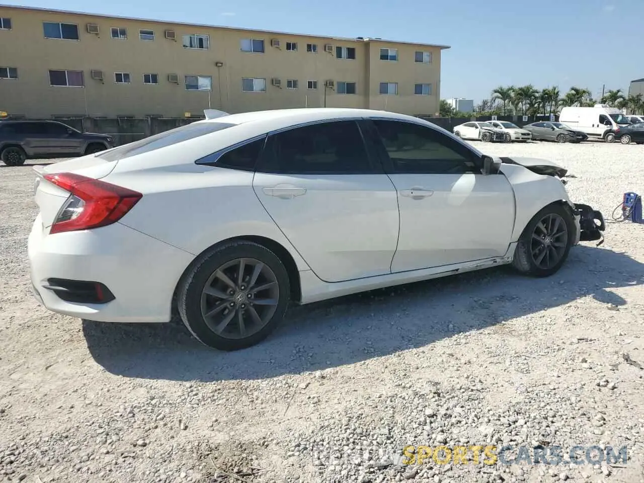 3 Photograph of a damaged car JHMFC1F37KX012051 HONDA CIVIC 2019