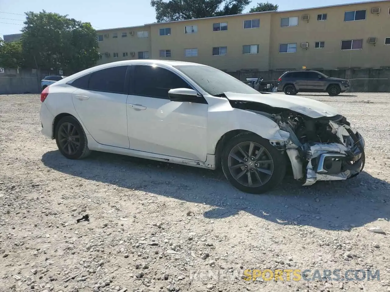 4 Photograph of a damaged car JHMFC1F37KX012051 HONDA CIVIC 2019