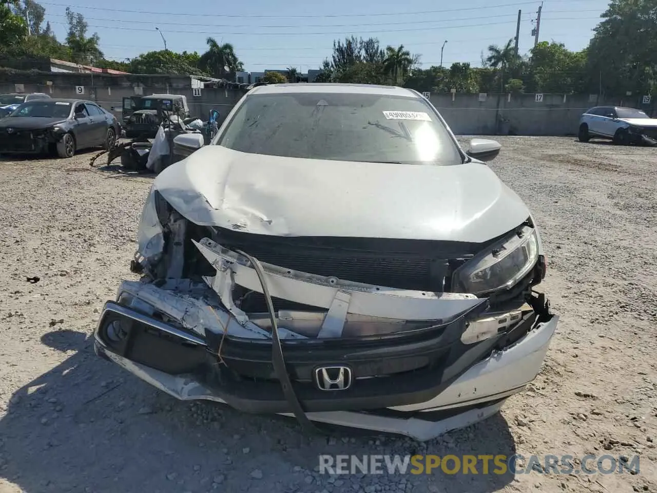 5 Photograph of a damaged car JHMFC1F37KX012051 HONDA CIVIC 2019