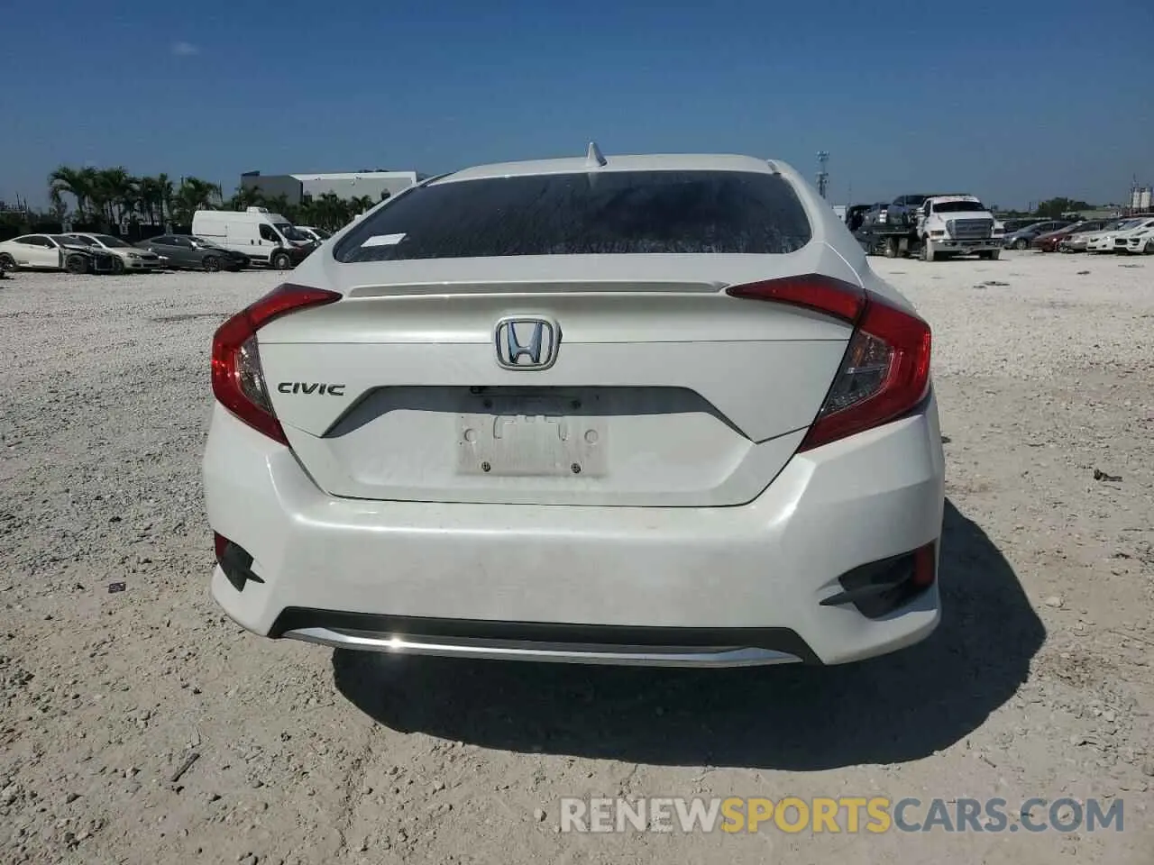 6 Photograph of a damaged car JHMFC1F37KX012051 HONDA CIVIC 2019