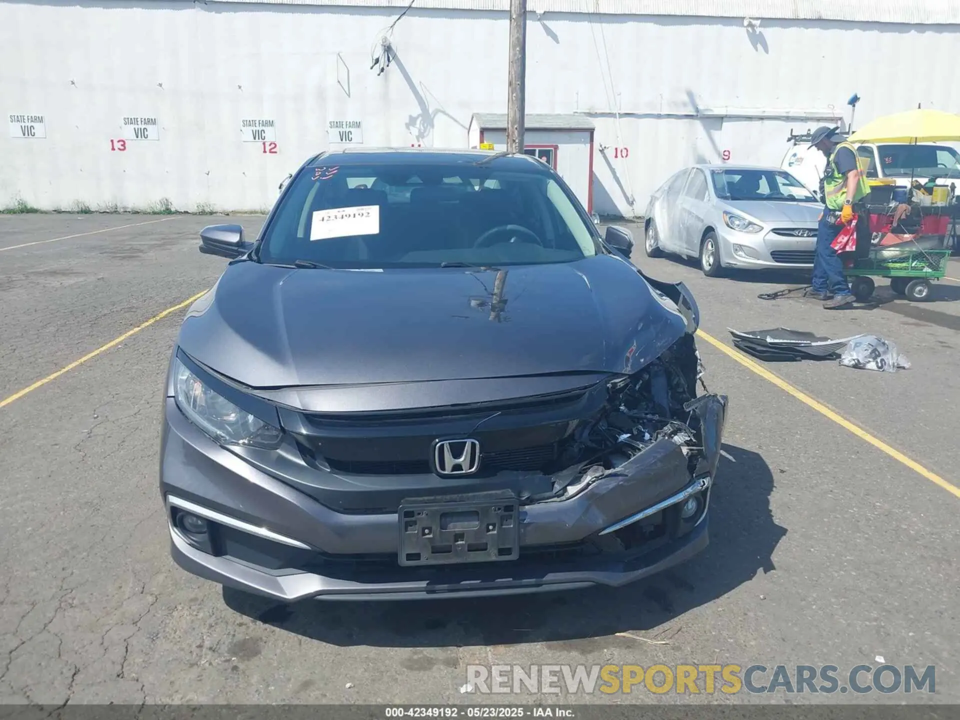 13 Photograph of a damaged car JHMFC1F38KX006145 HONDA CIVIC 2019