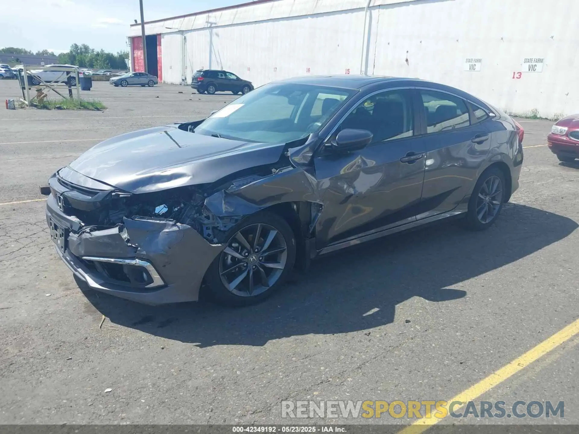 2 Photograph of a damaged car JHMFC1F38KX006145 HONDA CIVIC 2019