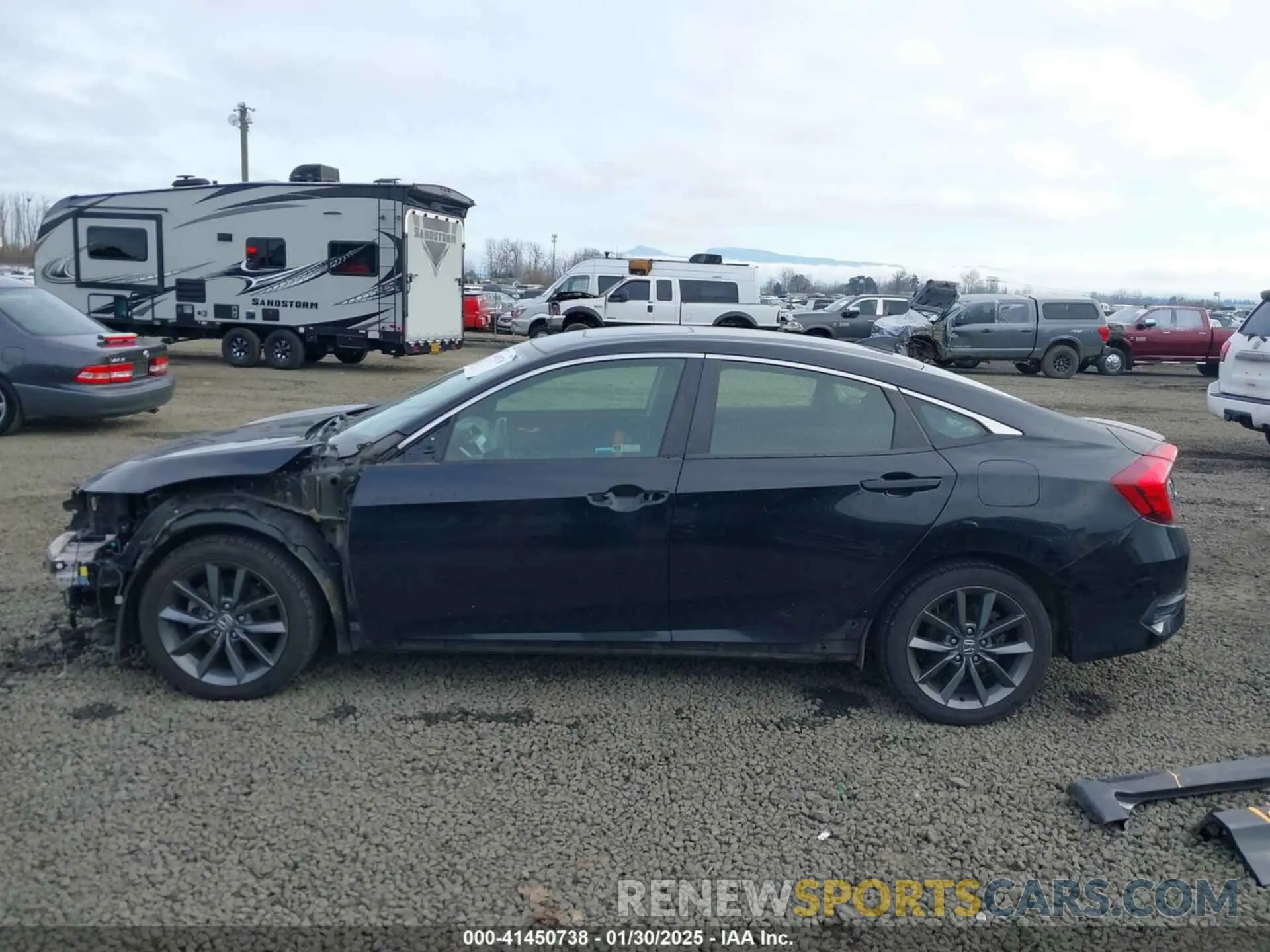 15 Photograph of a damaged car JHMFC1F38KX012348 HONDA CIVIC 2019