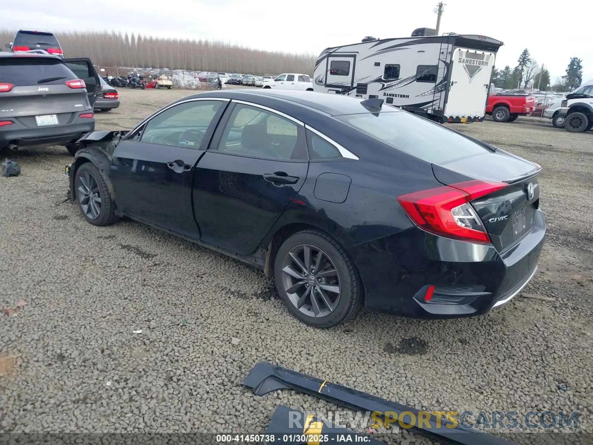 3 Photograph of a damaged car JHMFC1F38KX012348 HONDA CIVIC 2019