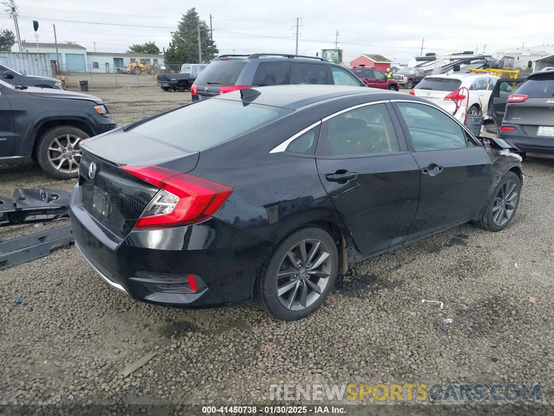 4 Photograph of a damaged car JHMFC1F38KX012348 HONDA CIVIC 2019