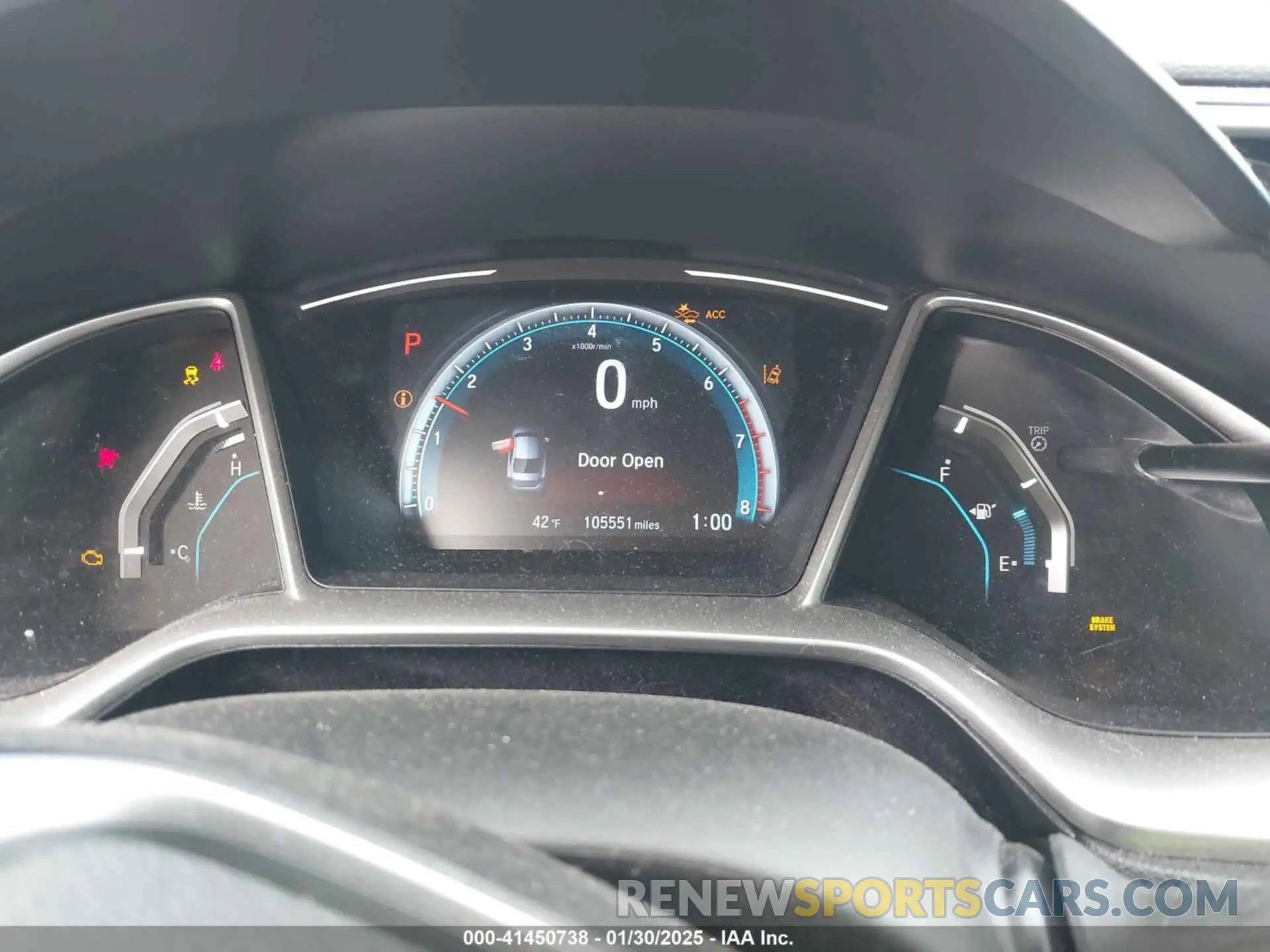 7 Photograph of a damaged car JHMFC1F38KX012348 HONDA CIVIC 2019