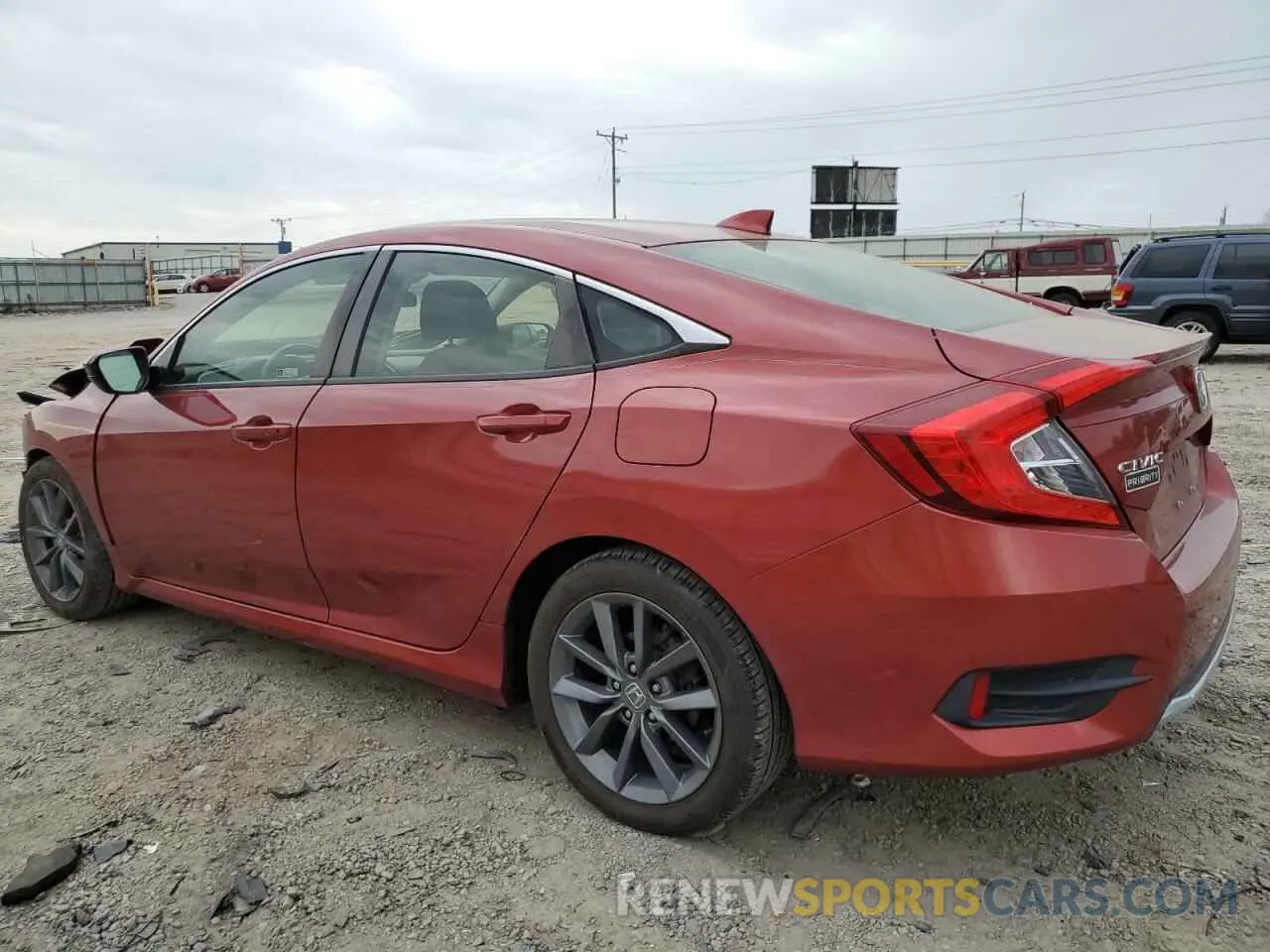 2 Photograph of a damaged car JHMFC1F38KX013385 HONDA CIVIC 2019