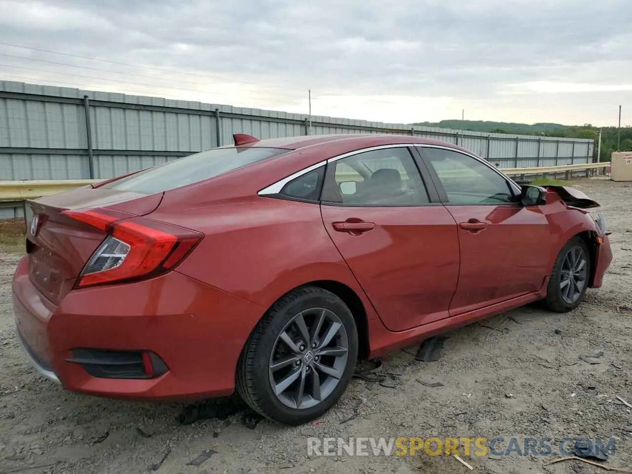 3 Photograph of a damaged car JHMFC1F38KX013385 HONDA CIVIC 2019