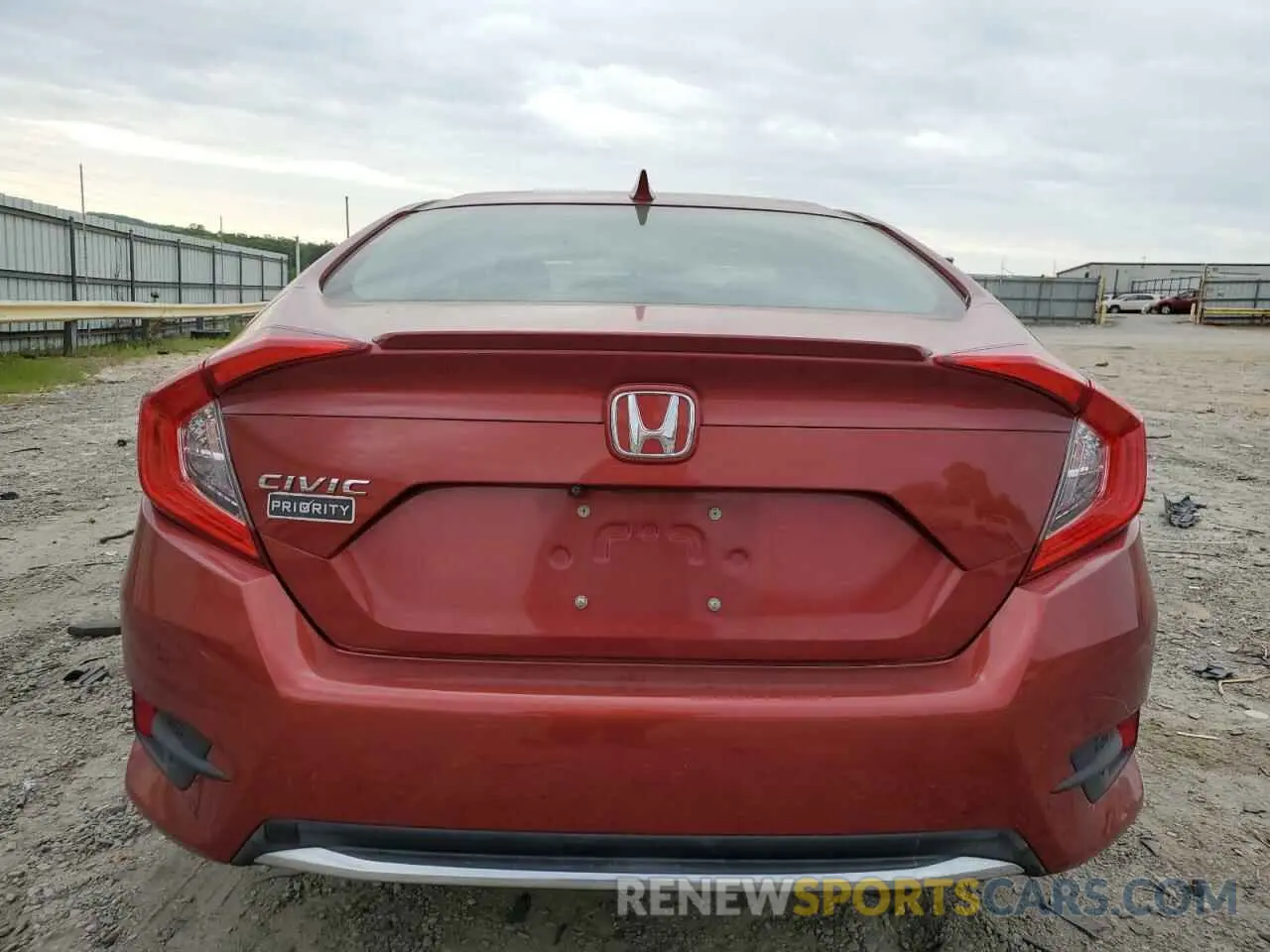 6 Photograph of a damaged car JHMFC1F38KX013385 HONDA CIVIC 2019