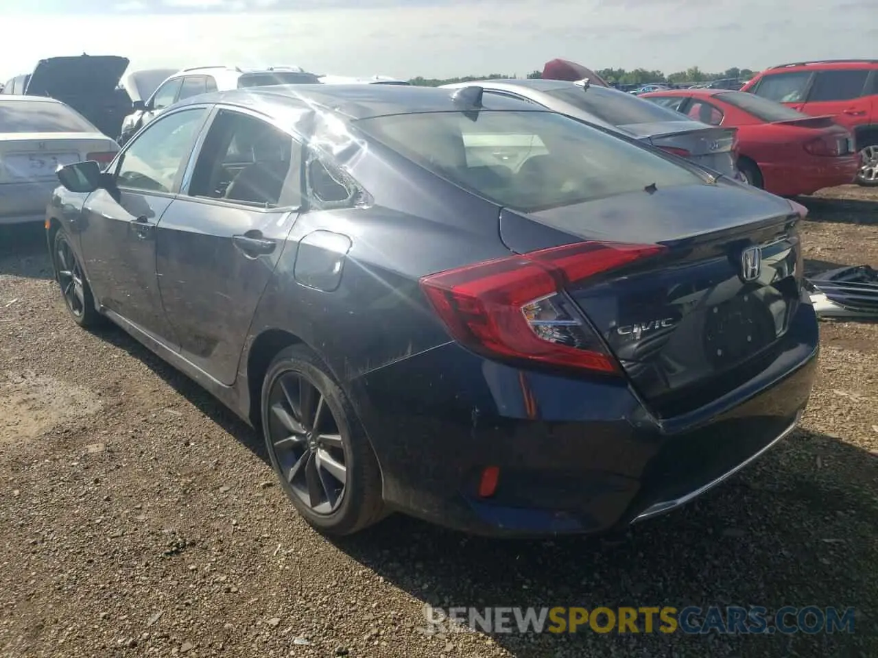 2 Photograph of a damaged car JHMFC1F3XKX001903 HONDA CIVIC 2019