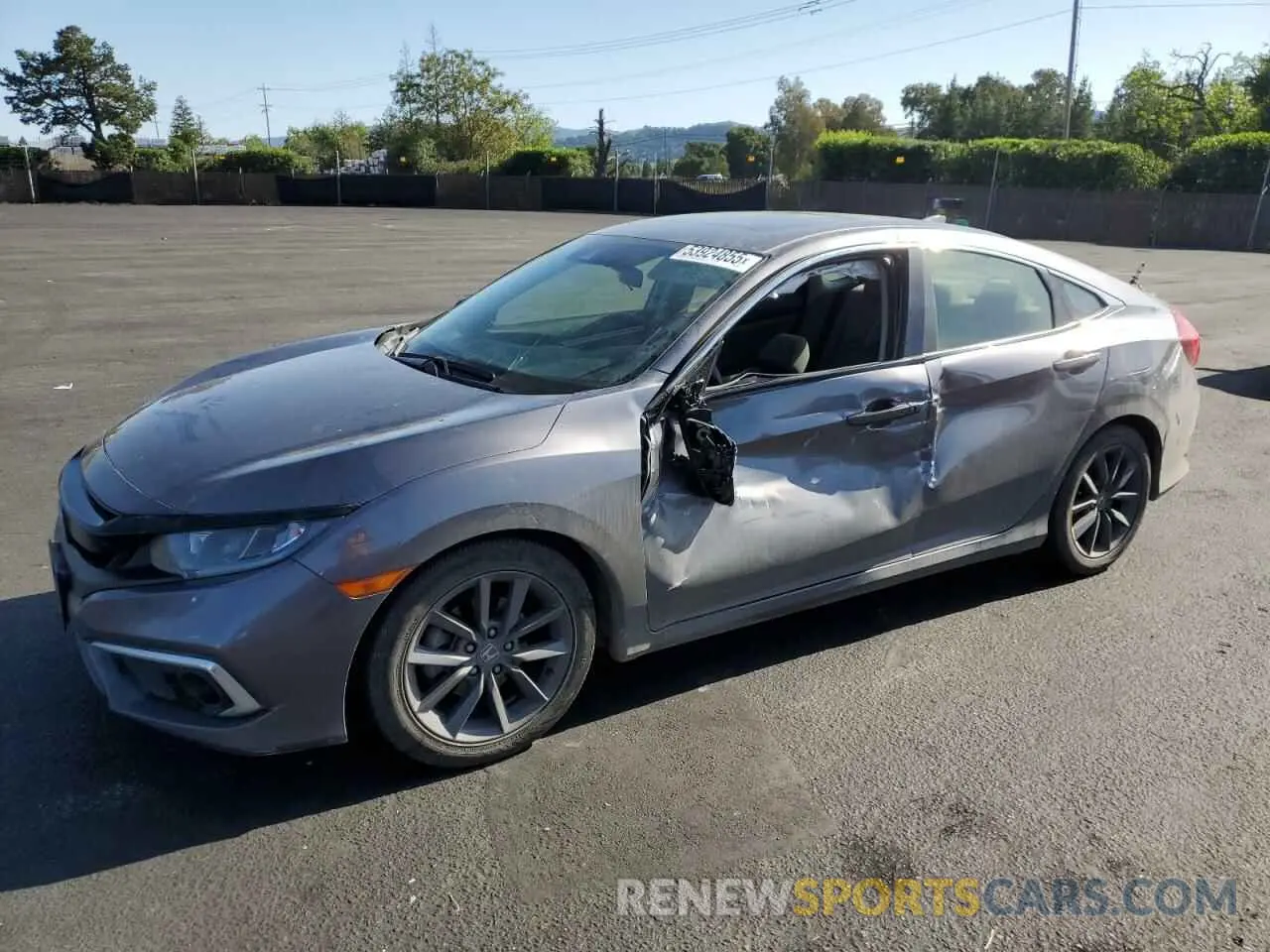 1 Photograph of a damaged car JHMFC1F3XKX002680 HONDA CIVIC 2019