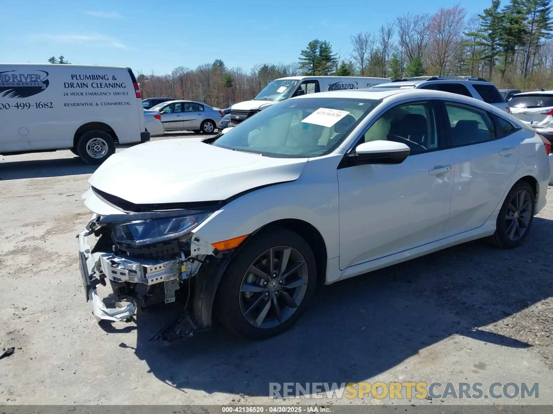 2 Photograph of a damaged car JHMFC1F72KX008959 HONDA CIVIC 2019