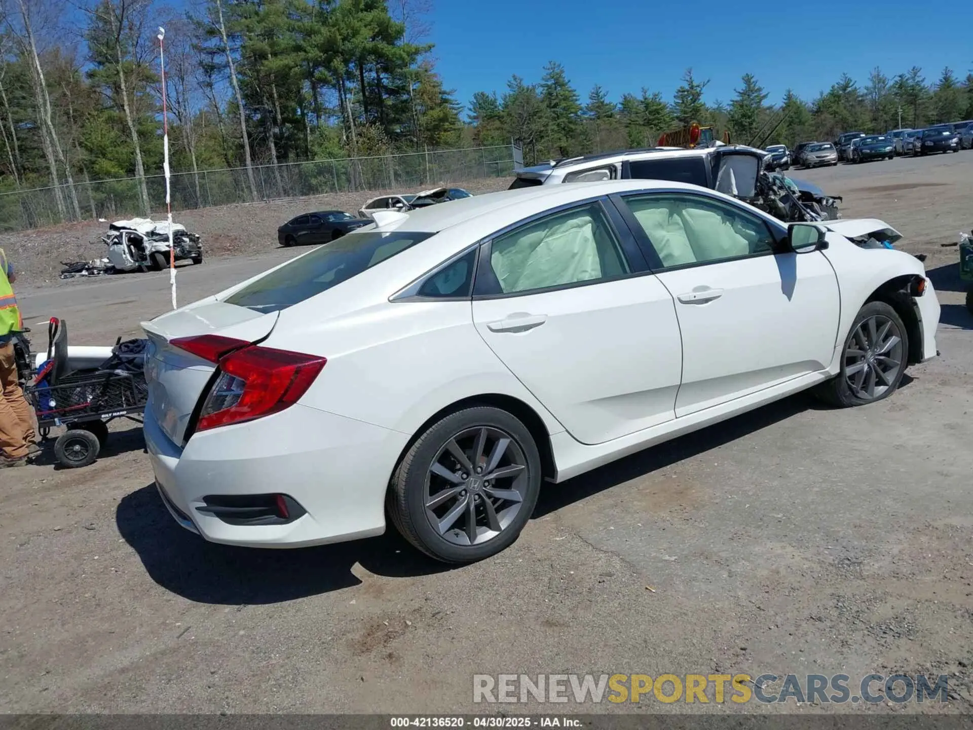 4 Photograph of a damaged car JHMFC1F72KX008959 HONDA CIVIC 2019