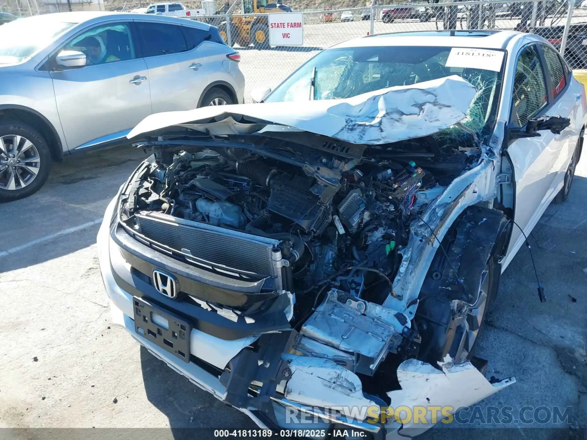 6 Photograph of a damaged car JHMFC1F73KX000966 HONDA CIVIC 2019