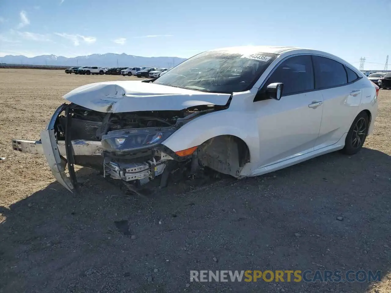 1 Photograph of a damaged car JHMFC1F76KX008107 HONDA CIVIC 2019