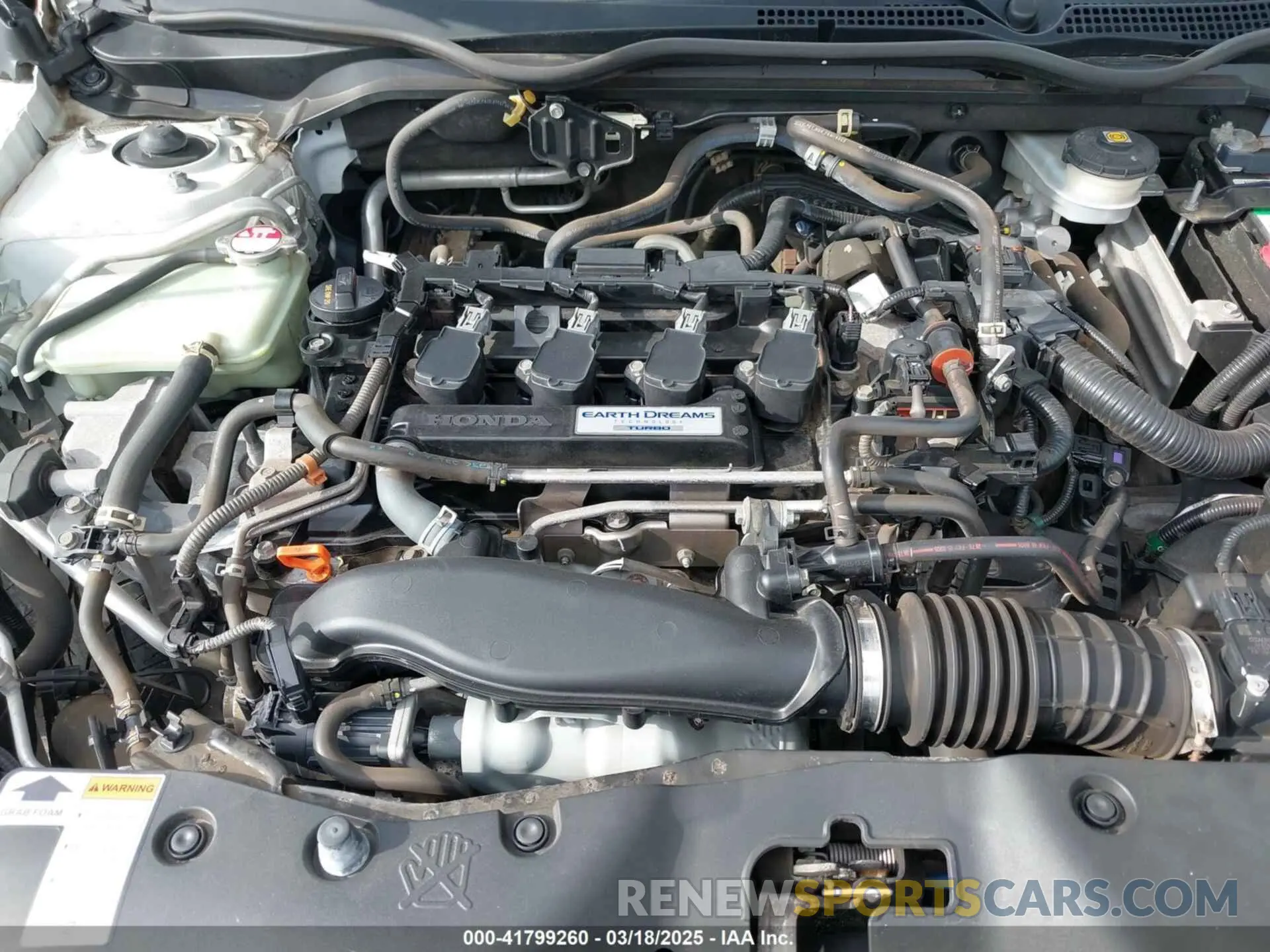 10 Photograph of a damaged car JHMFC1F7XKX000981 HONDA CIVIC 2019