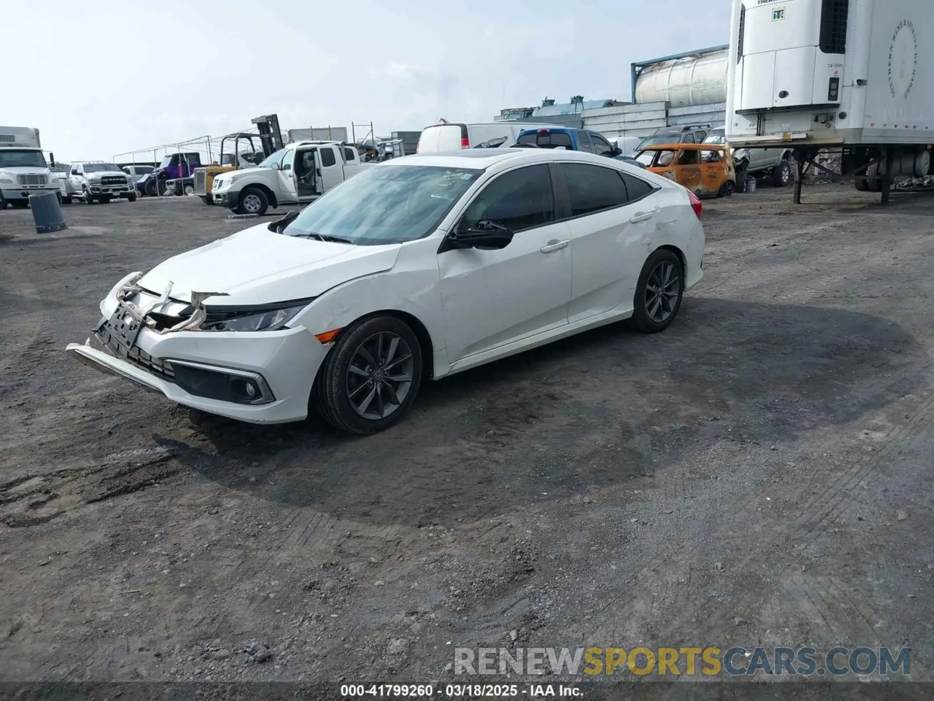 2 Photograph of a damaged car JHMFC1F7XKX000981 HONDA CIVIC 2019