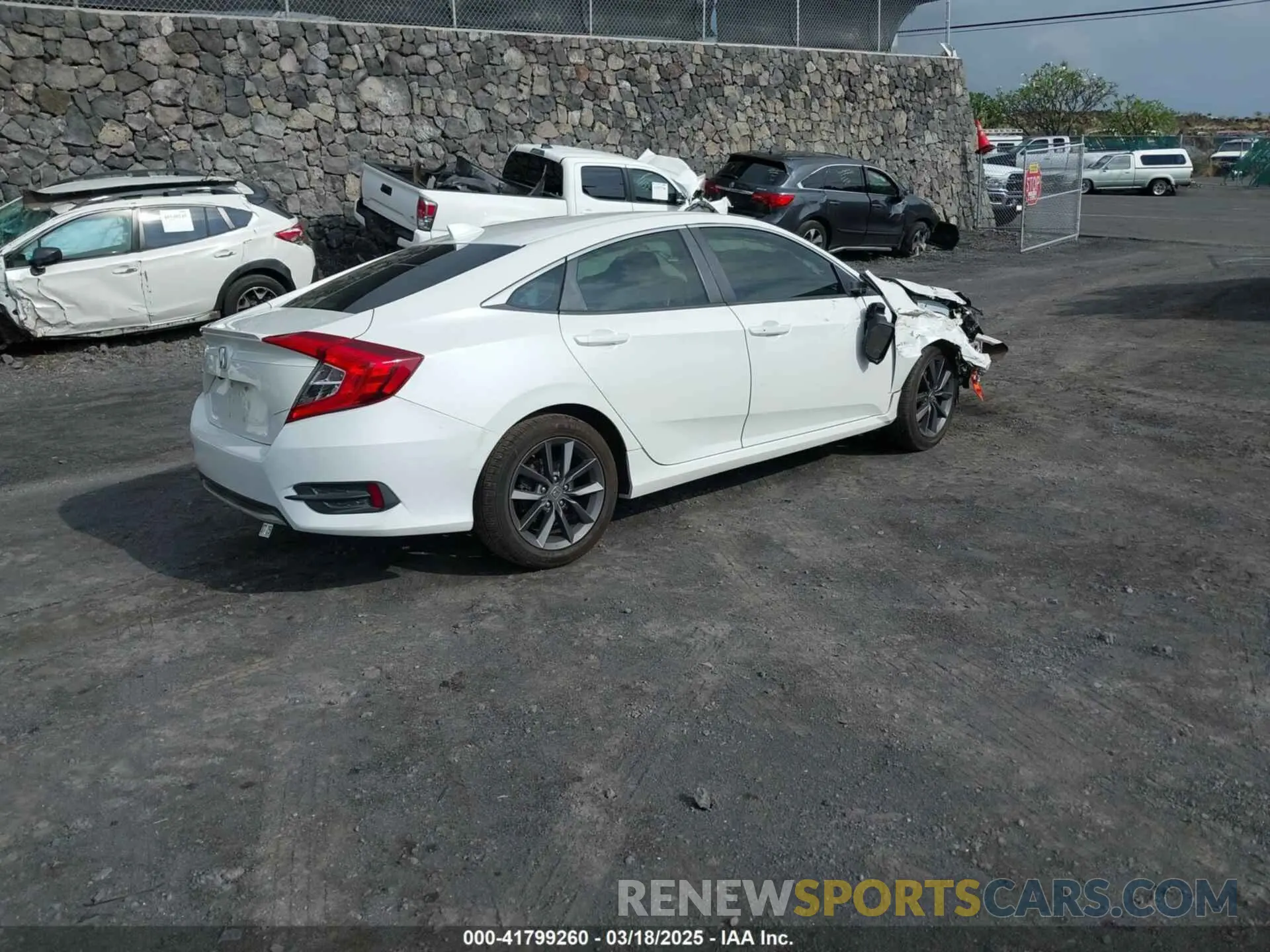 4 Photograph of a damaged car JHMFC1F7XKX000981 HONDA CIVIC 2019
