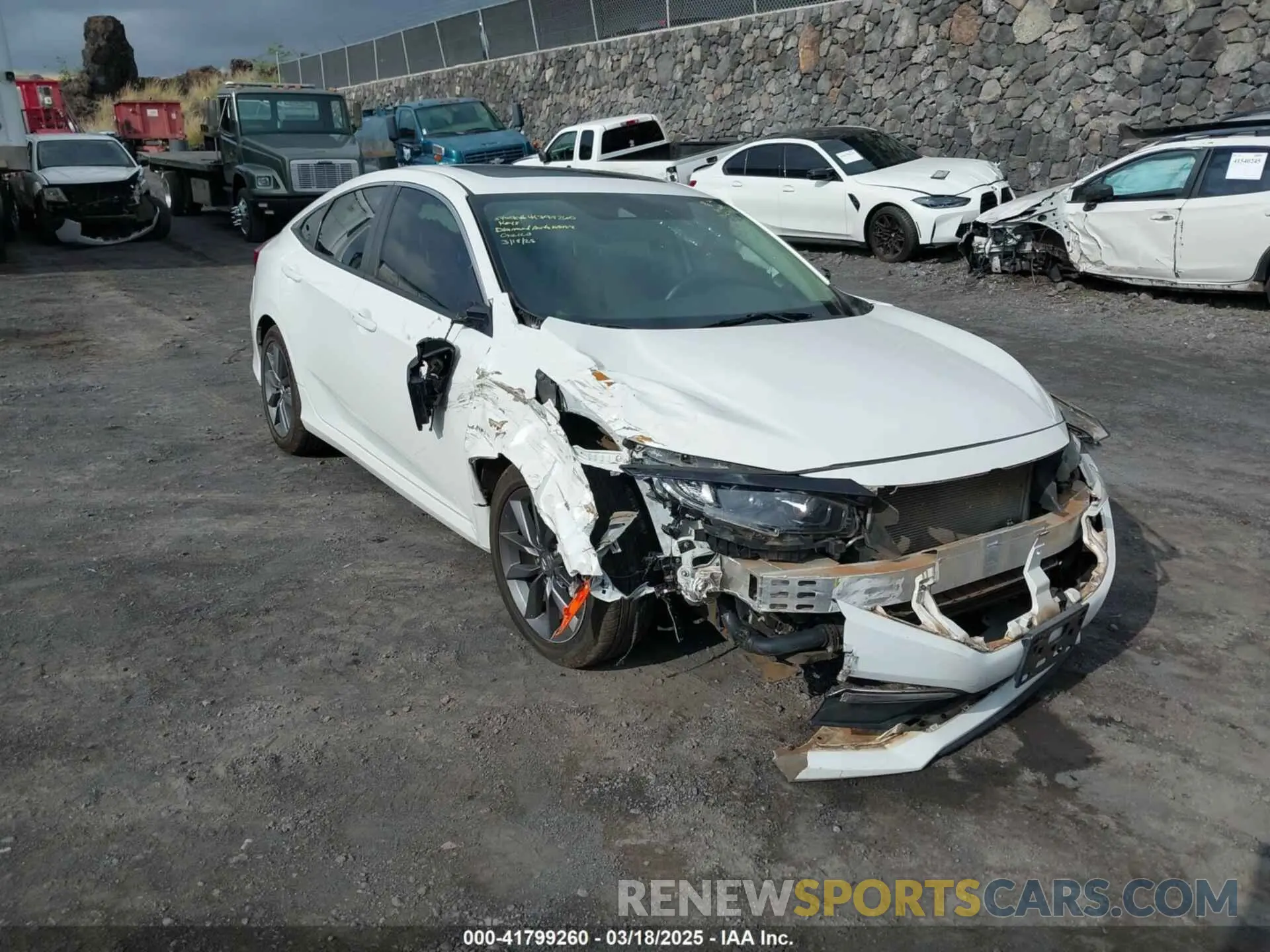 6 Photograph of a damaged car JHMFC1F7XKX000981 HONDA CIVIC 2019