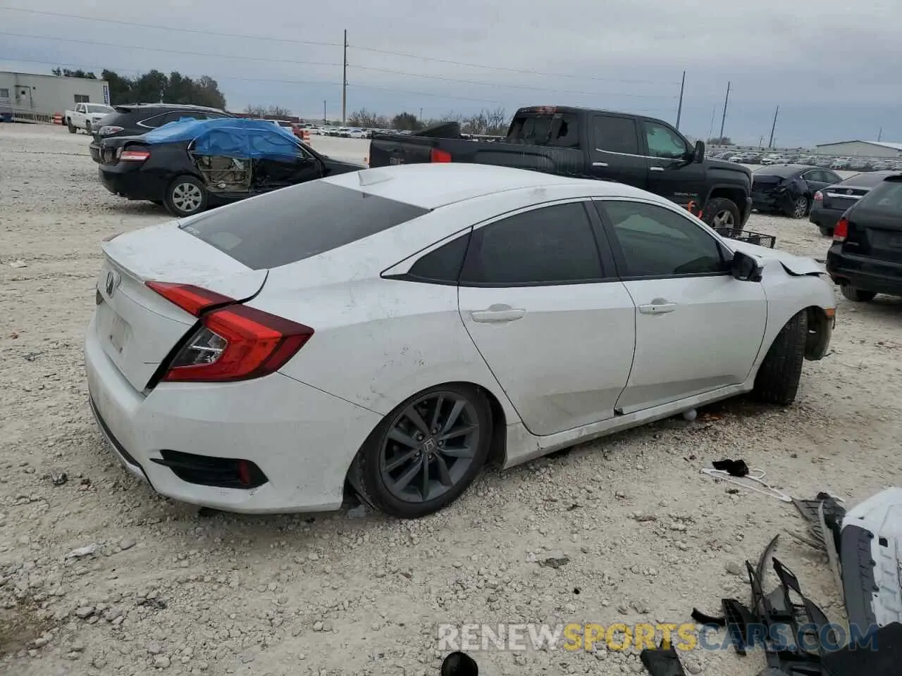 3 Photograph of a damaged car JHMFC1F7XKX004139 HONDA CIVIC 2019