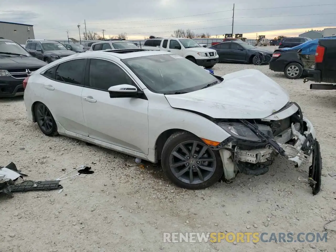 4 Photograph of a damaged car JHMFC1F7XKX004139 HONDA CIVIC 2019